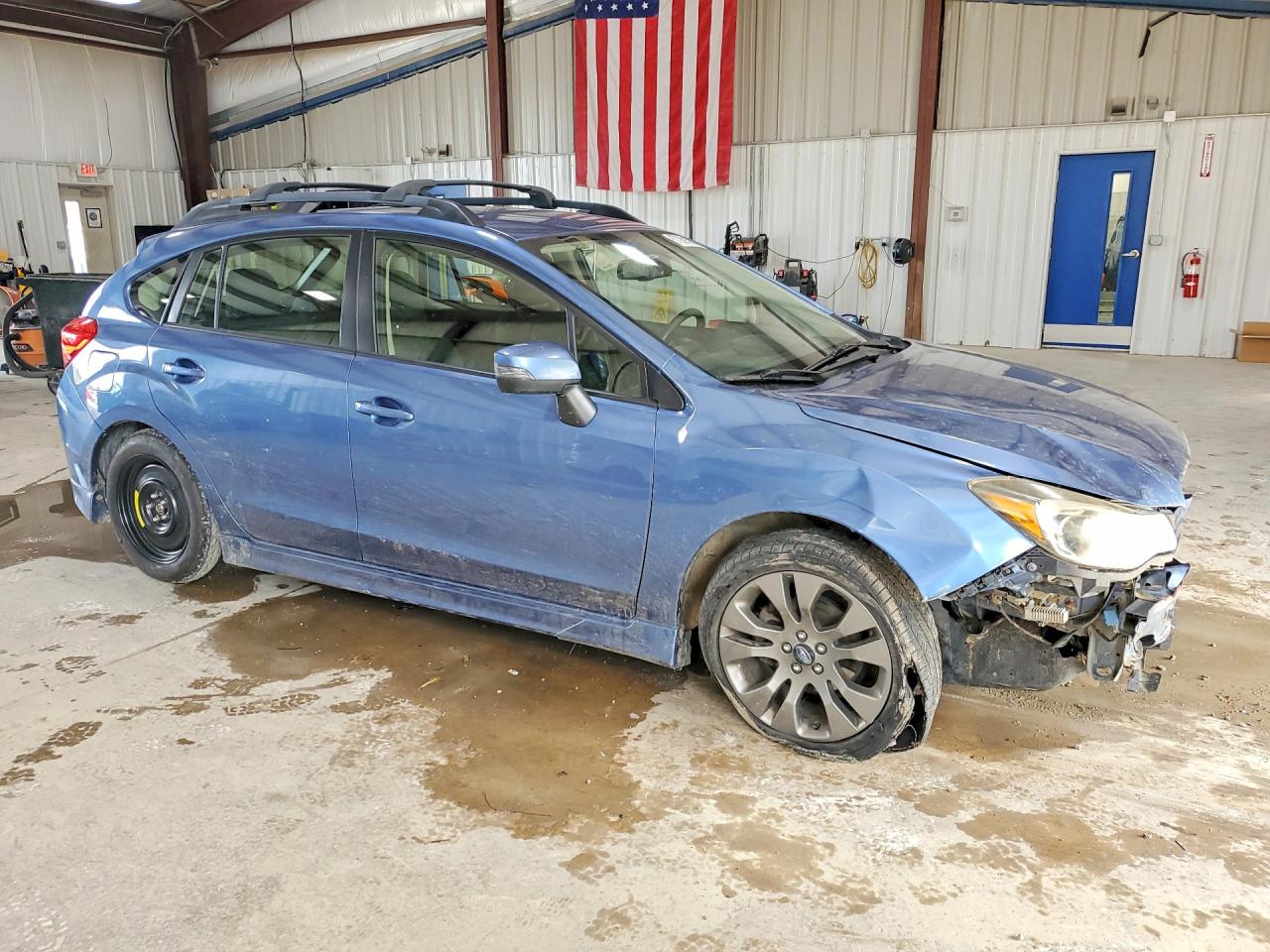 2015 Subaru Impreza Sport Blue vin: JF1GPAT69F8298936