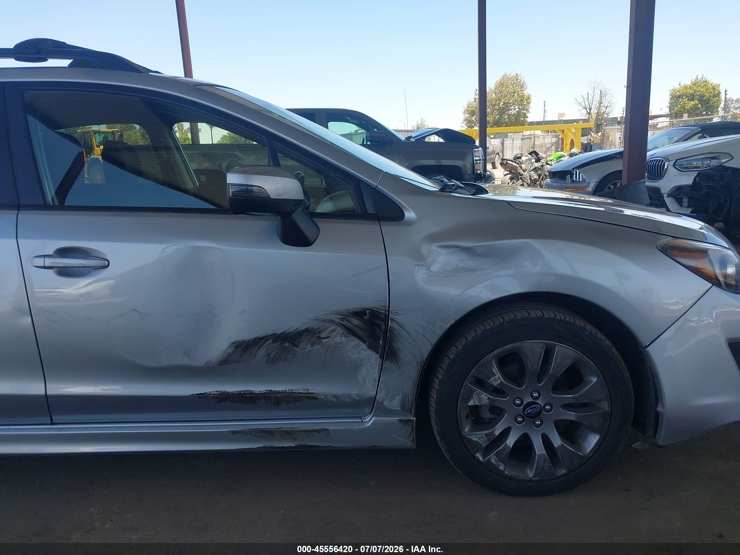 2015 Subaru Impreza 2.0i Sport Premium Silver vin: JF1GPAT69F9328804