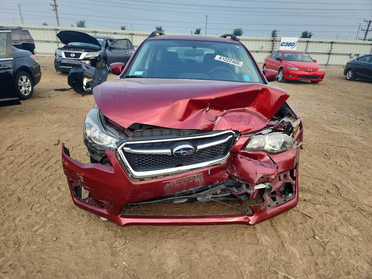2015 Subaru Impreza Sport Red vin: JF1GPAT69FG274691