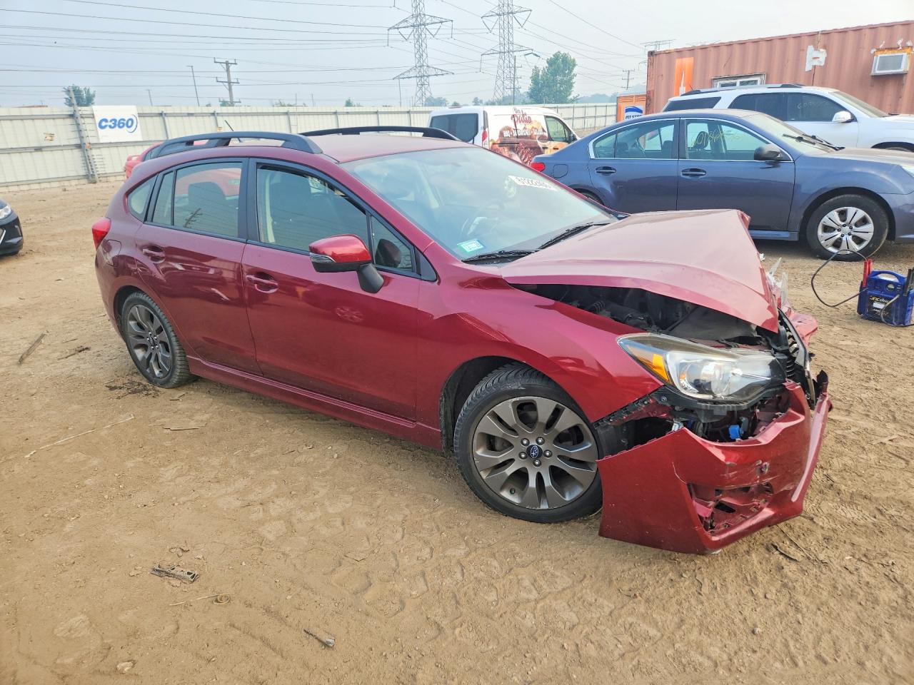 2015 Subaru Impreza Sport Red vin: JF1GPAT69FG274691