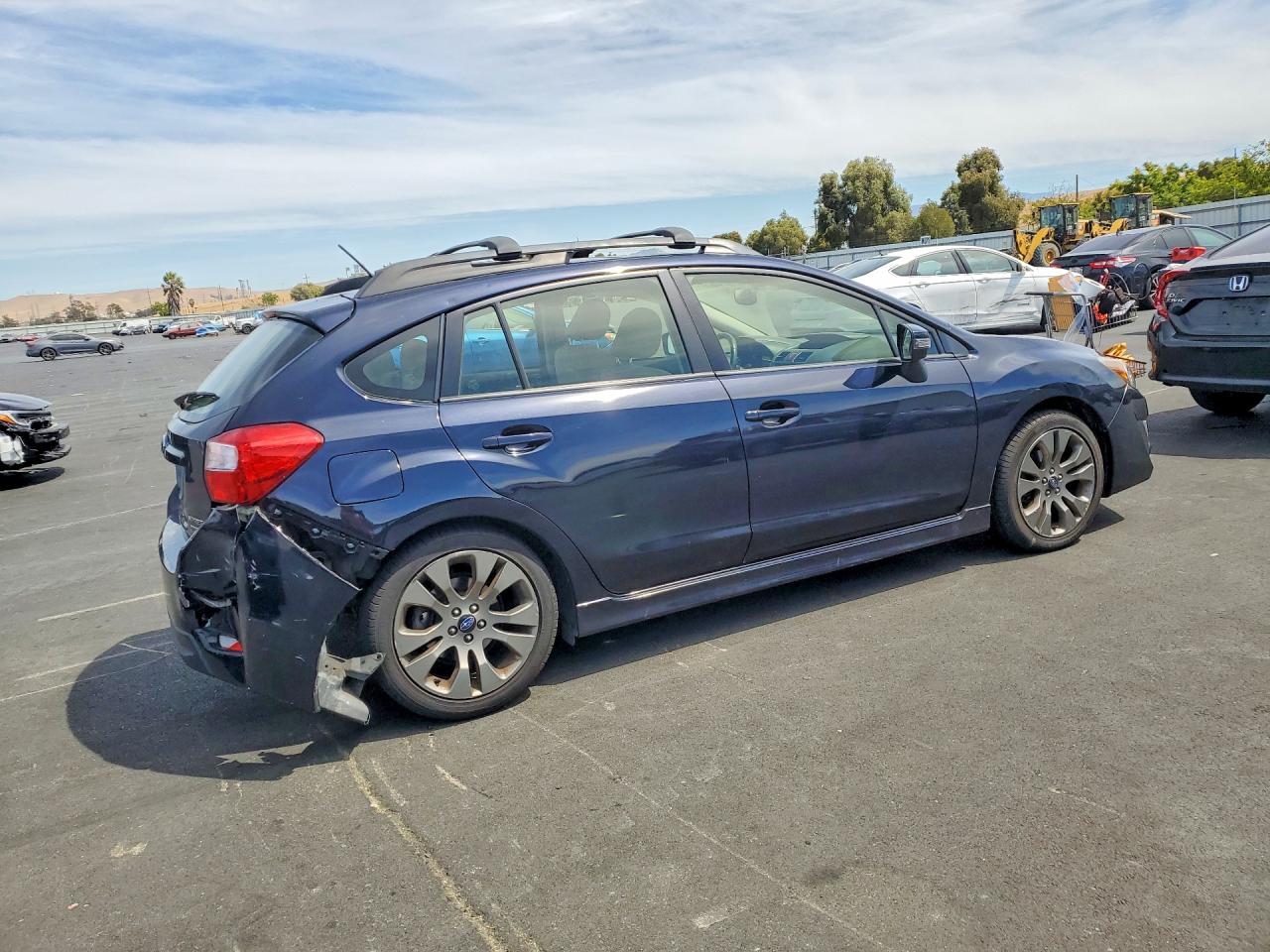 2015 Subaru Impreza Sport Синий vin: JF1GPAT69FH208216