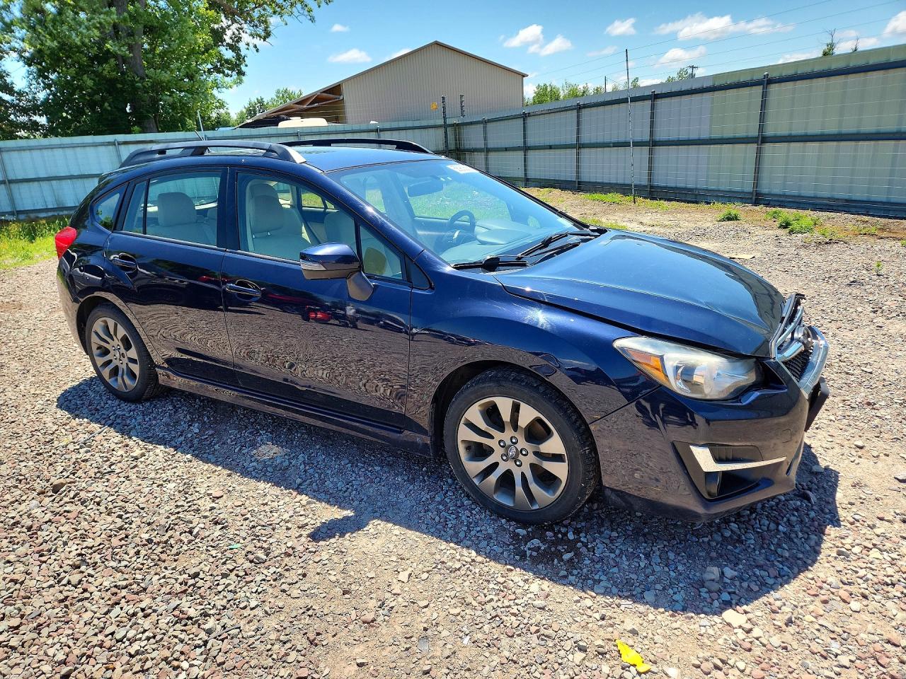 2015 Subaru Impreza Sport Blue vin: JF1GPAT69FH316318