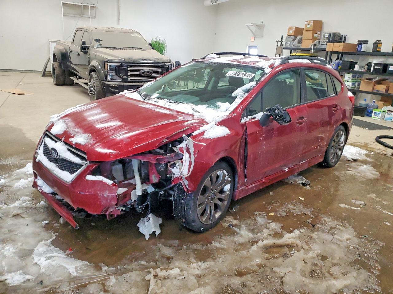 2015 Subaru Impreza Sport Maroon vin: JF1GPAT6XFH308325