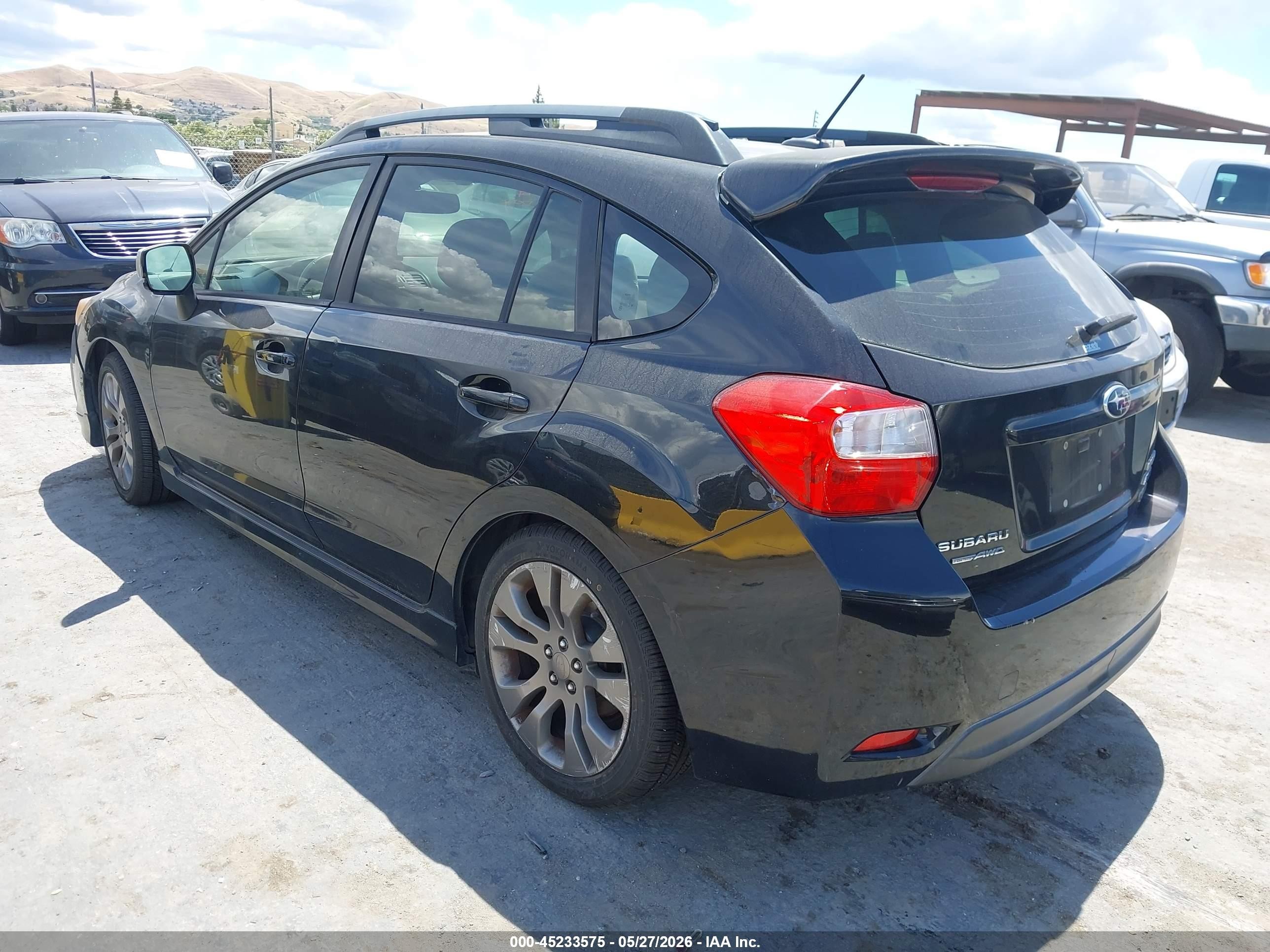 2013 Subaru Impreza 2.0i Sport Limited Black vin: JF1GPAU60DH212019