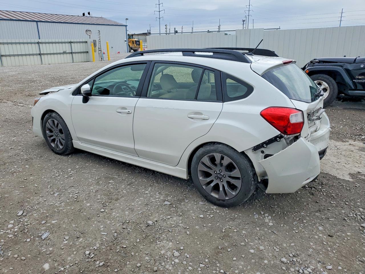 2015 Subaru Impreza Sport White vin: JF1GPAU60FH272191