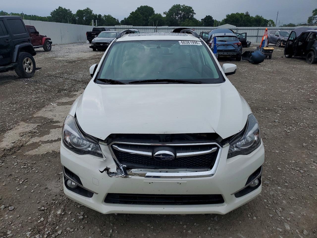 2015 Subaru Impreza Sport White vin: JF1GPAU60FH272191