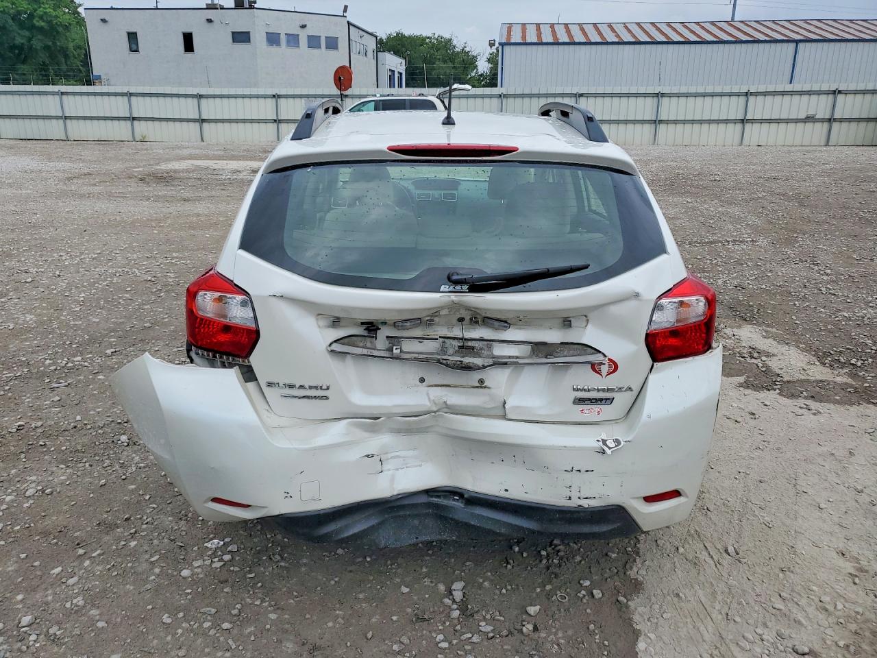 2015 Subaru Impreza Sport White vin: JF1GPAU60FH272191