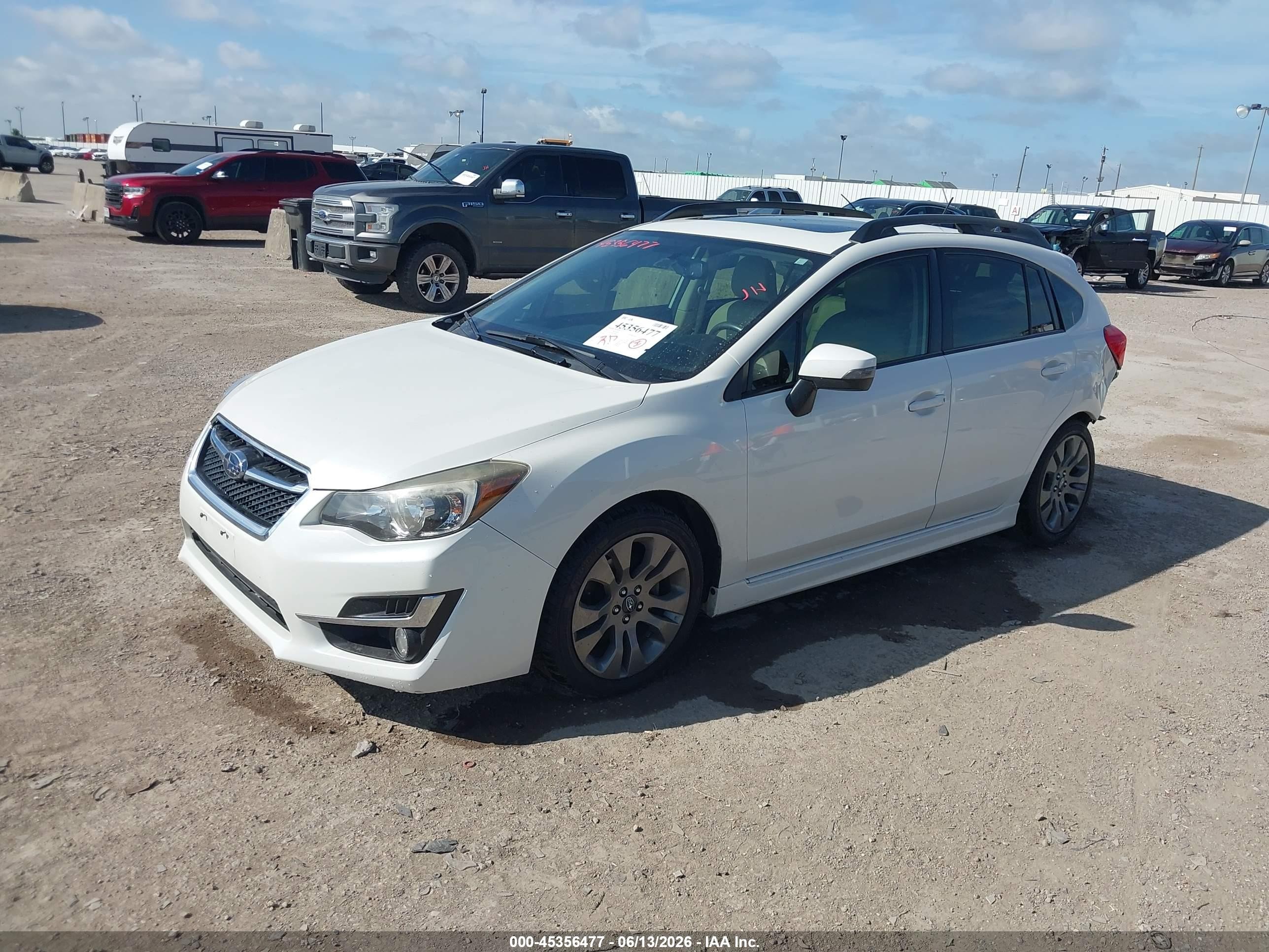 2015 Subaru Impreza 2.0i Sport Premium White vin: JF1GPAU60FH289850