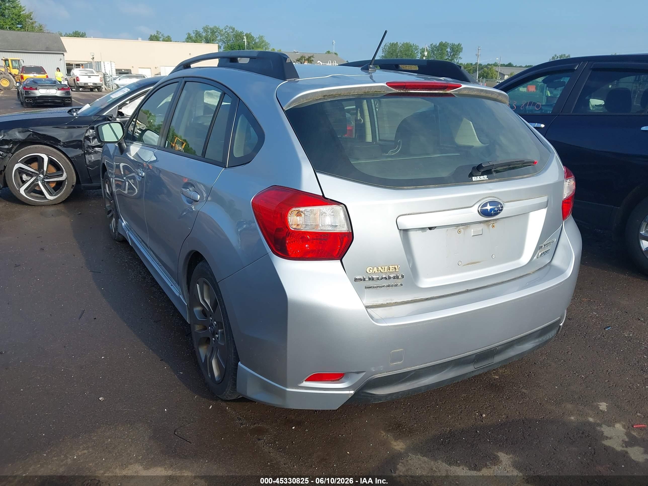 2015 Subaru Impreza 2.0i Sport Premium Silver vin: JF1GPAU60FH306064