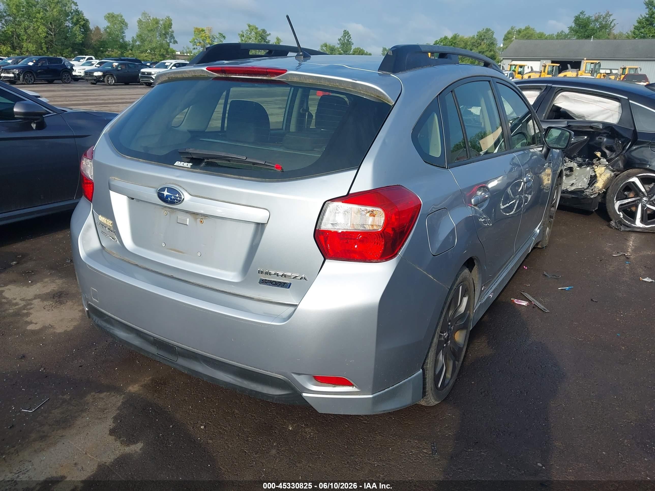 2015 Subaru Impreza 2.0i Sport Premium Silver vin: JF1GPAU60FH306064