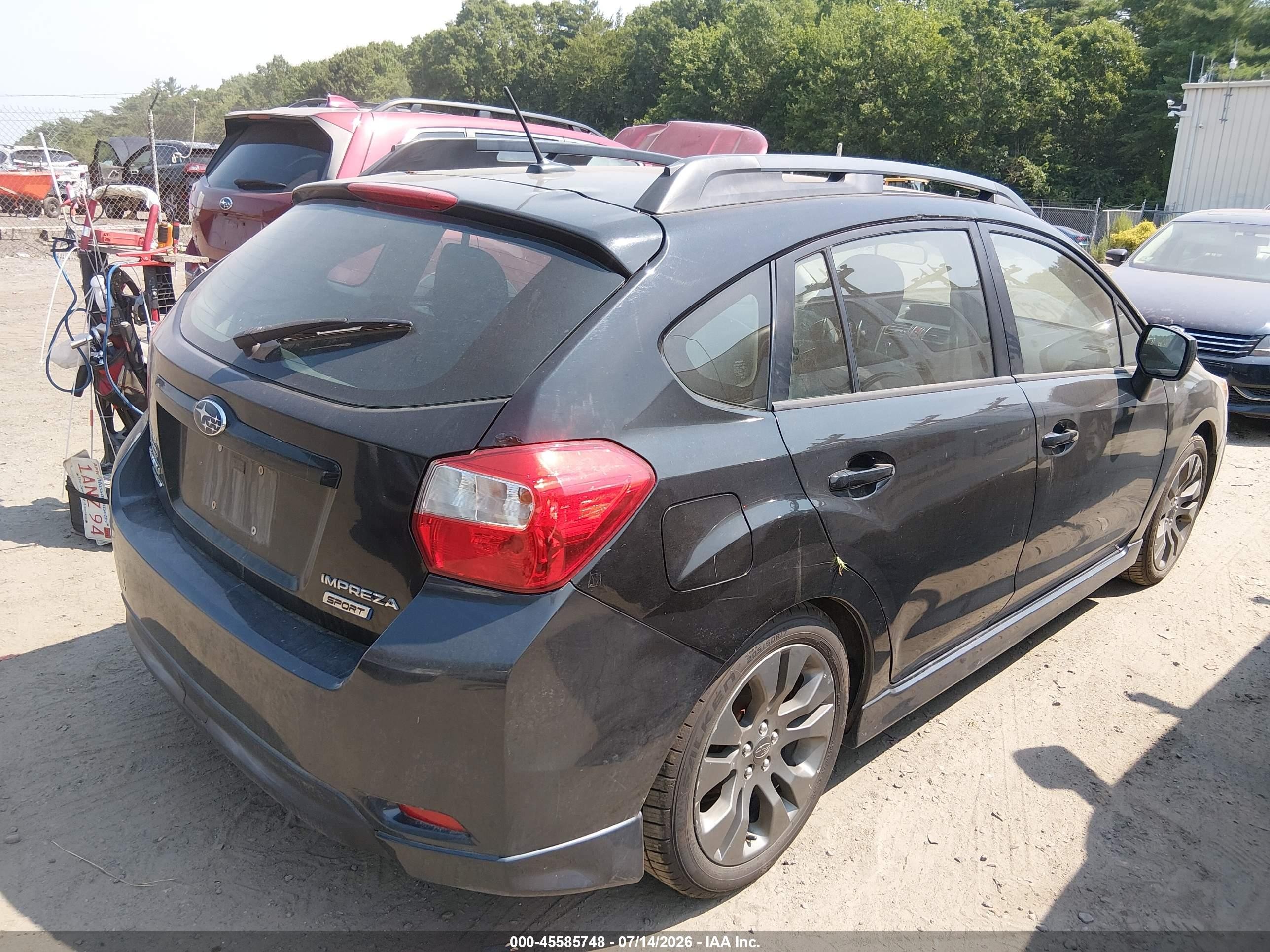2012 Subaru Impreza 2.0i Sport Limited Black vin: JF1GPAU61CH205224