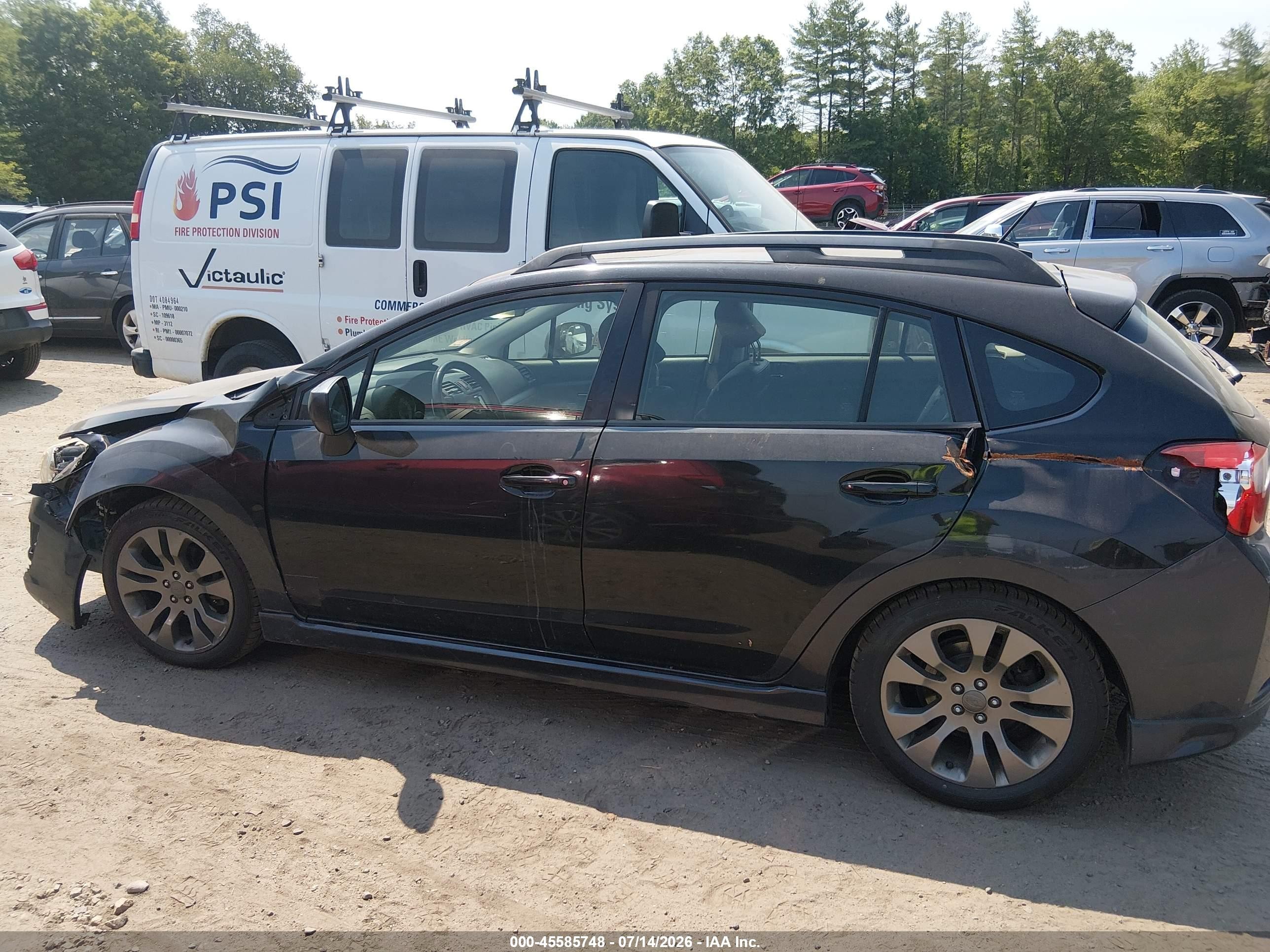 2012 Subaru Impreza 2.0i Sport Limited Black vin: JF1GPAU61CH205224