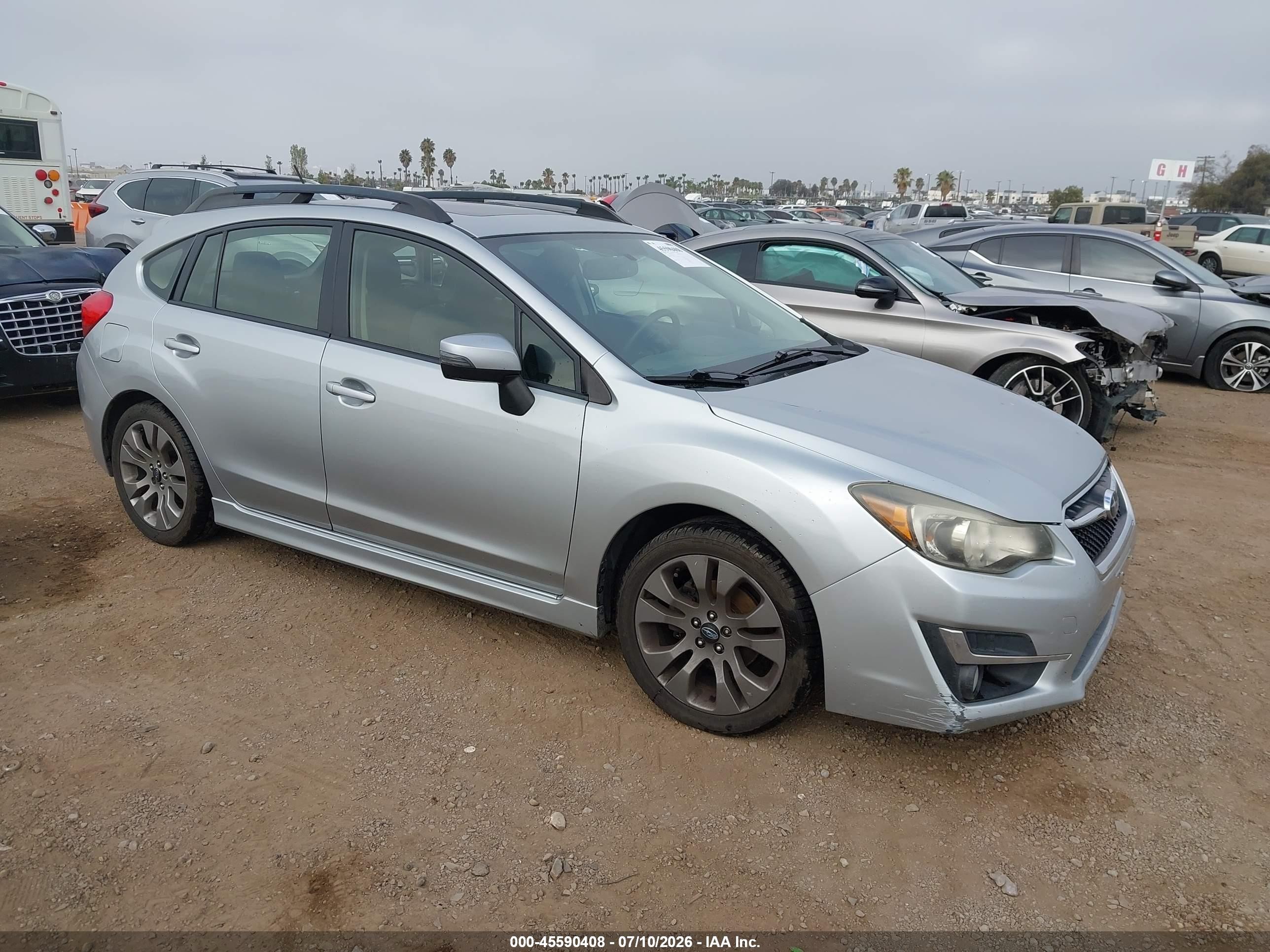2015 Subaru Impreza 2.0i Sport Premium Silver vin: JF1GPAU61FH270742