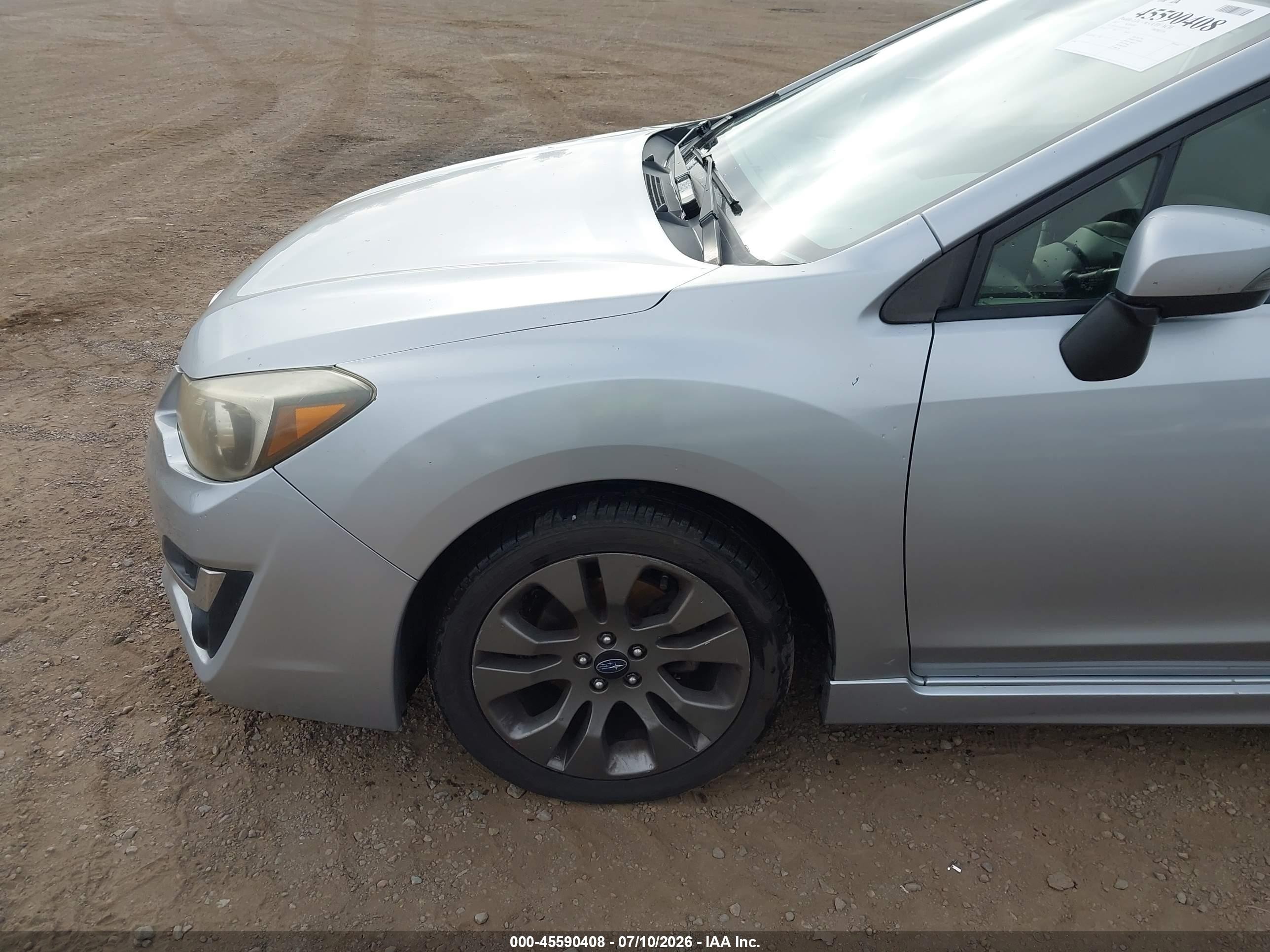2015 Subaru Impreza 2.0i Sport Premium Silver vin: JF1GPAU61FH270742