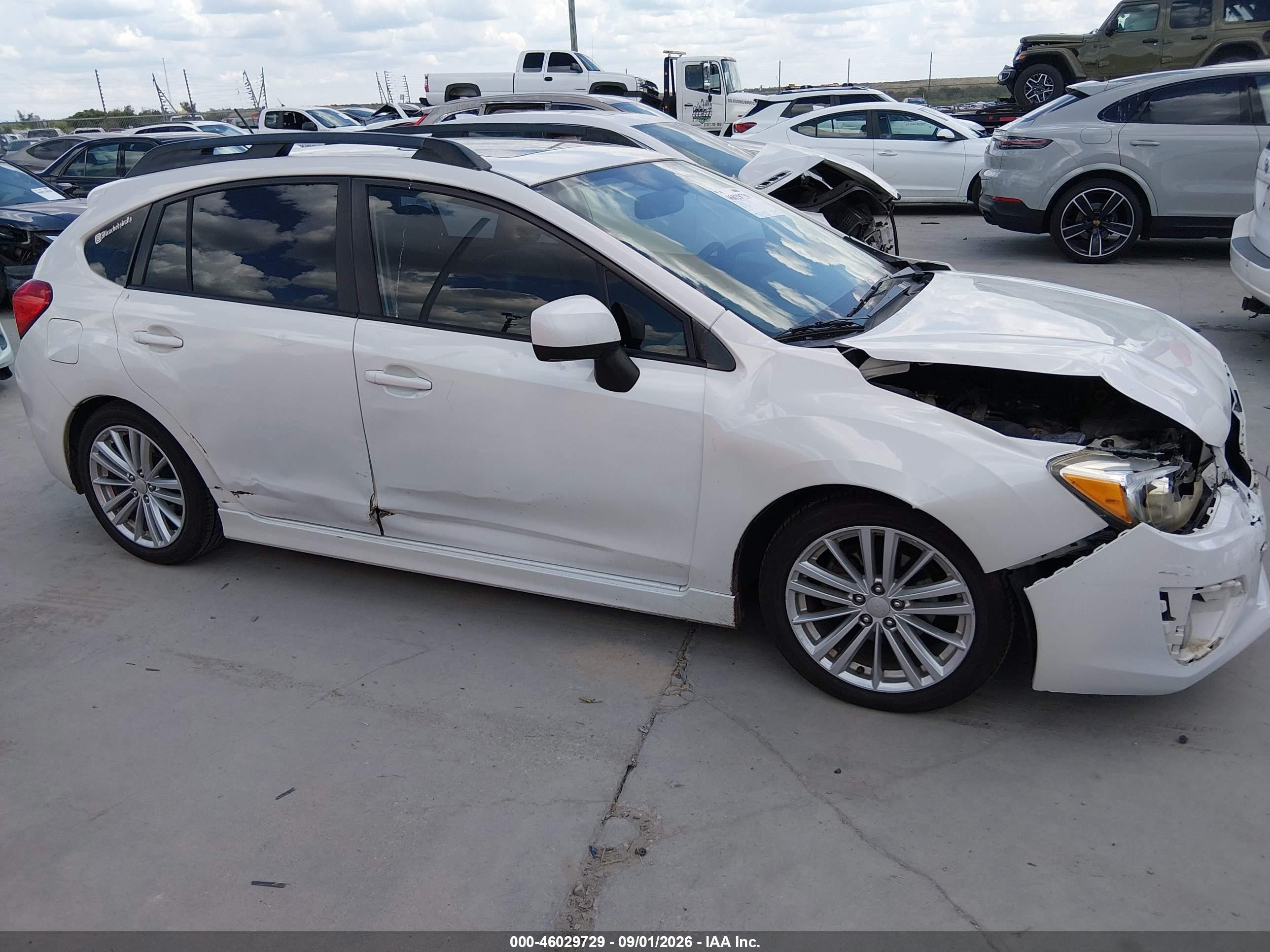 2014 Subaru Impreza 2.0i Sport Limited White vin: JF1GPAU63E8303786