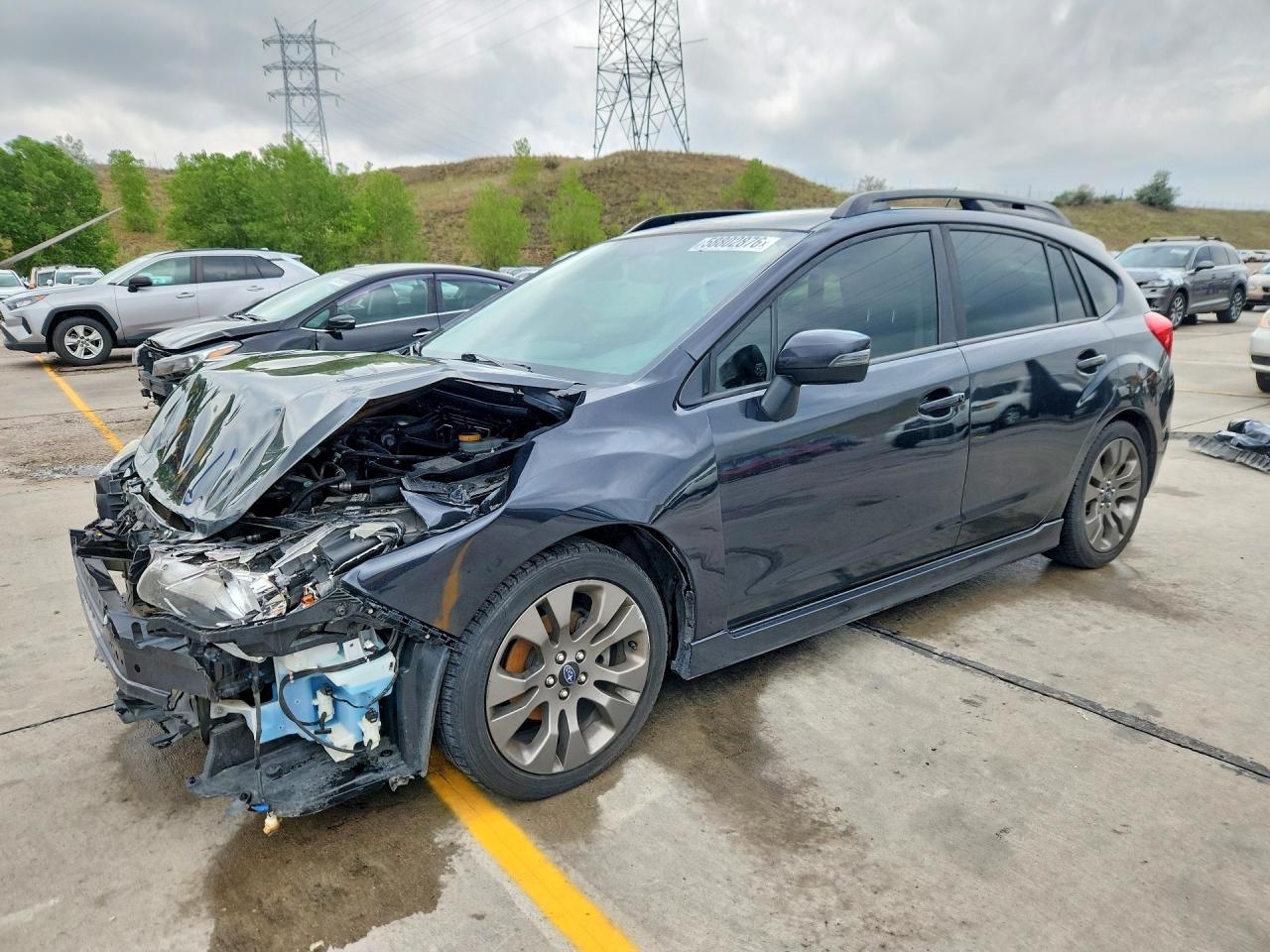 2015 Subaru Impreza Sport Угольный vin: JF1GPAU63F8229383