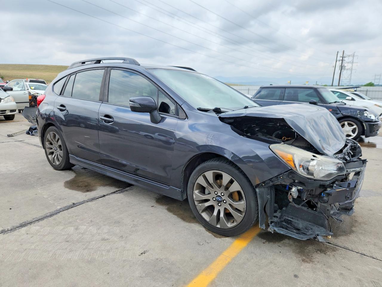 2015 Subaru Impreza Sport Угольный vin: JF1GPAU63F8229383