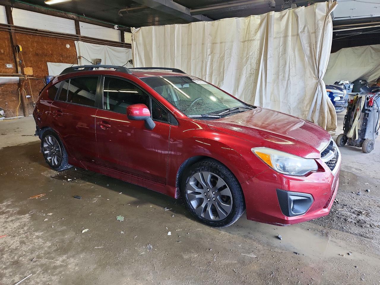 2012 Subaru Impreza Sport Limited Burgundy vin: JF1GPAU64CH212670
