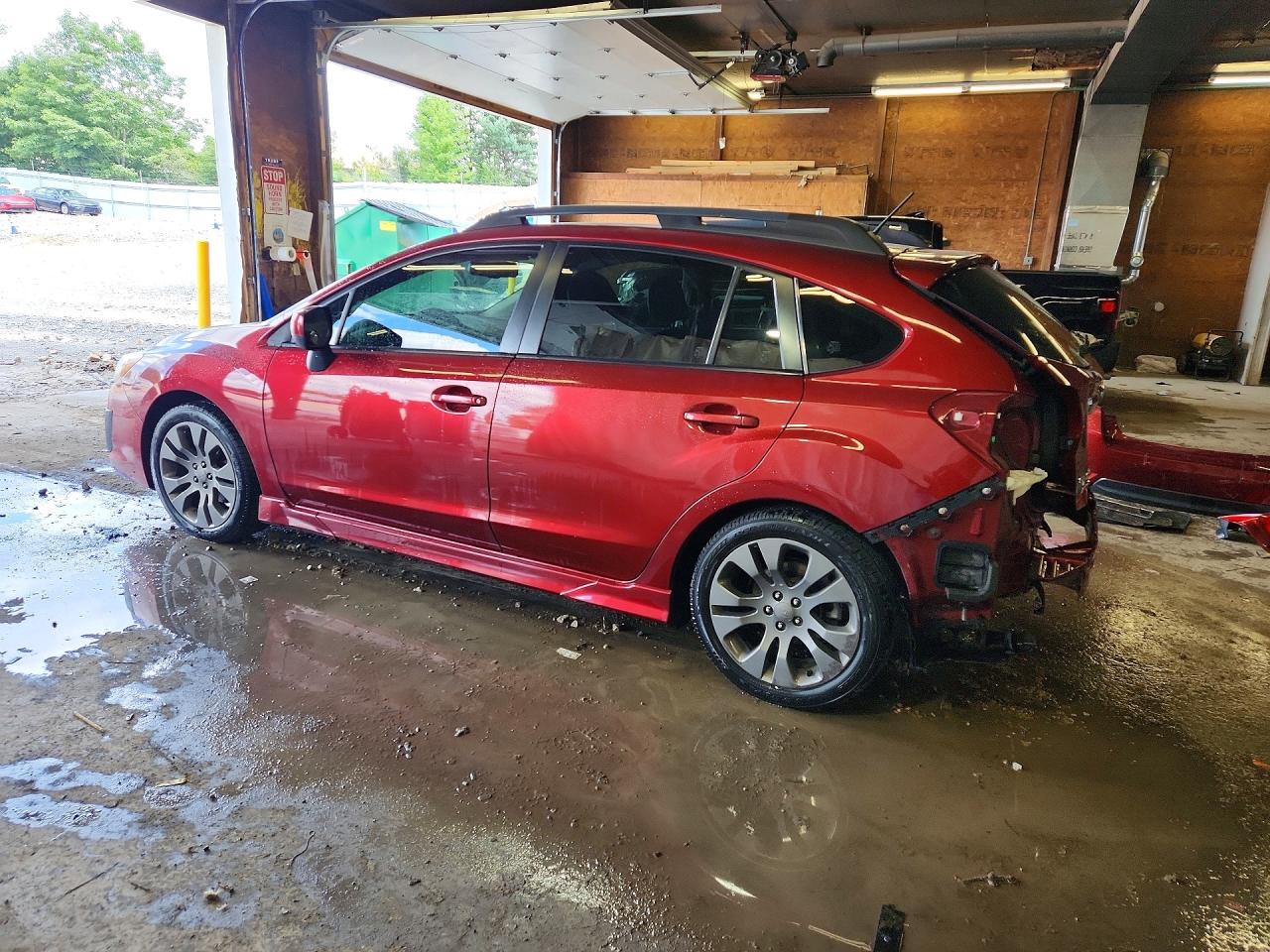 2012 Subaru Impreza Sport Limited Burgundy vin: JF1GPAU64CH212670