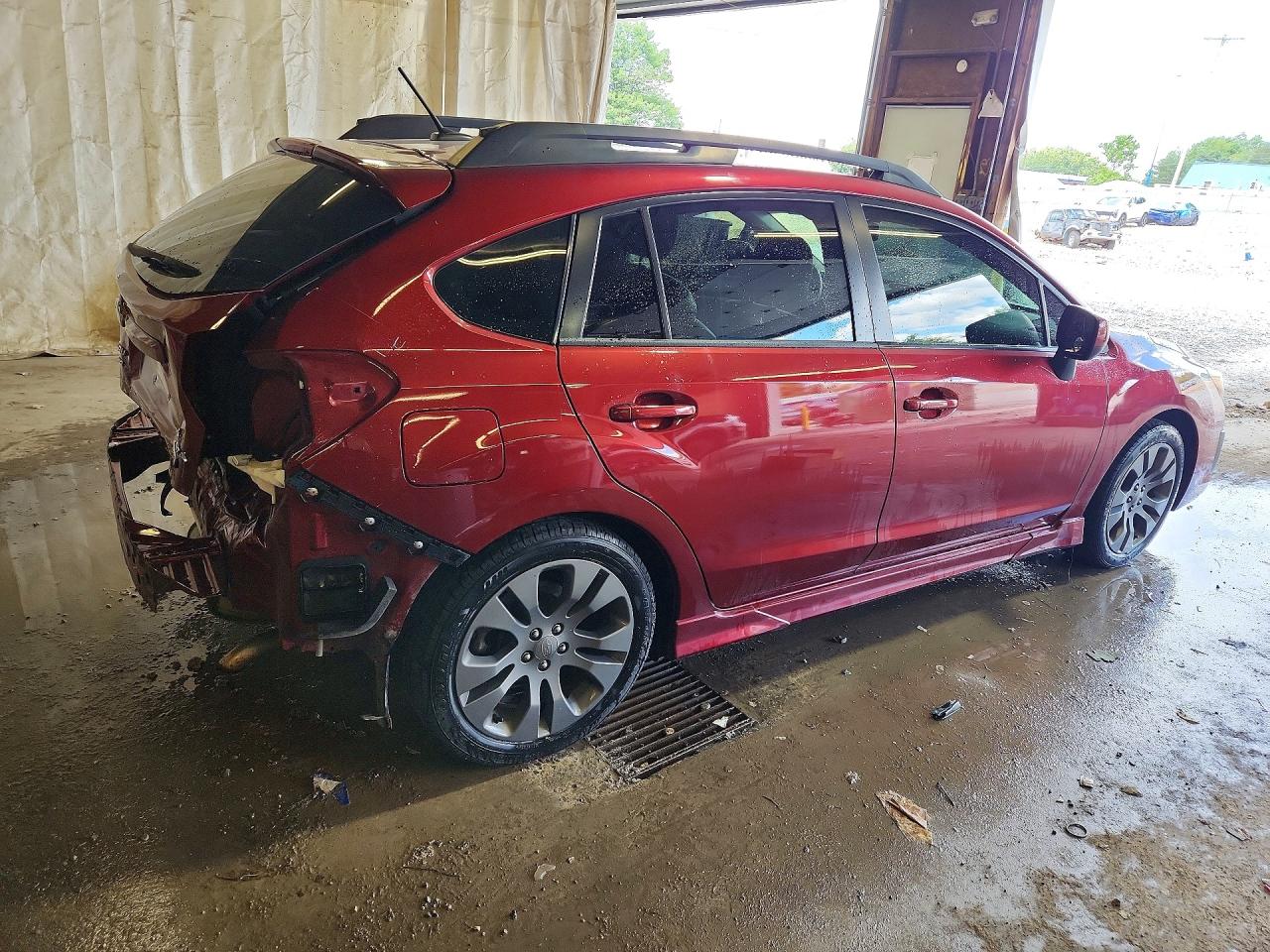 2012 Subaru Impreza Sport Limited Burgundy vin: JF1GPAU64CH212670