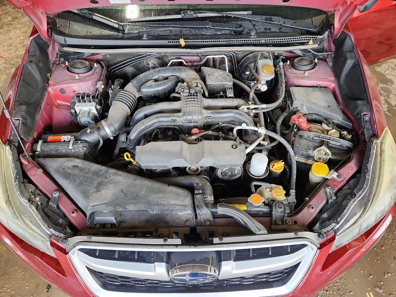 2012 Subaru Impreza Sport Limited Burgundy vin: JF1GPAU64CH212670