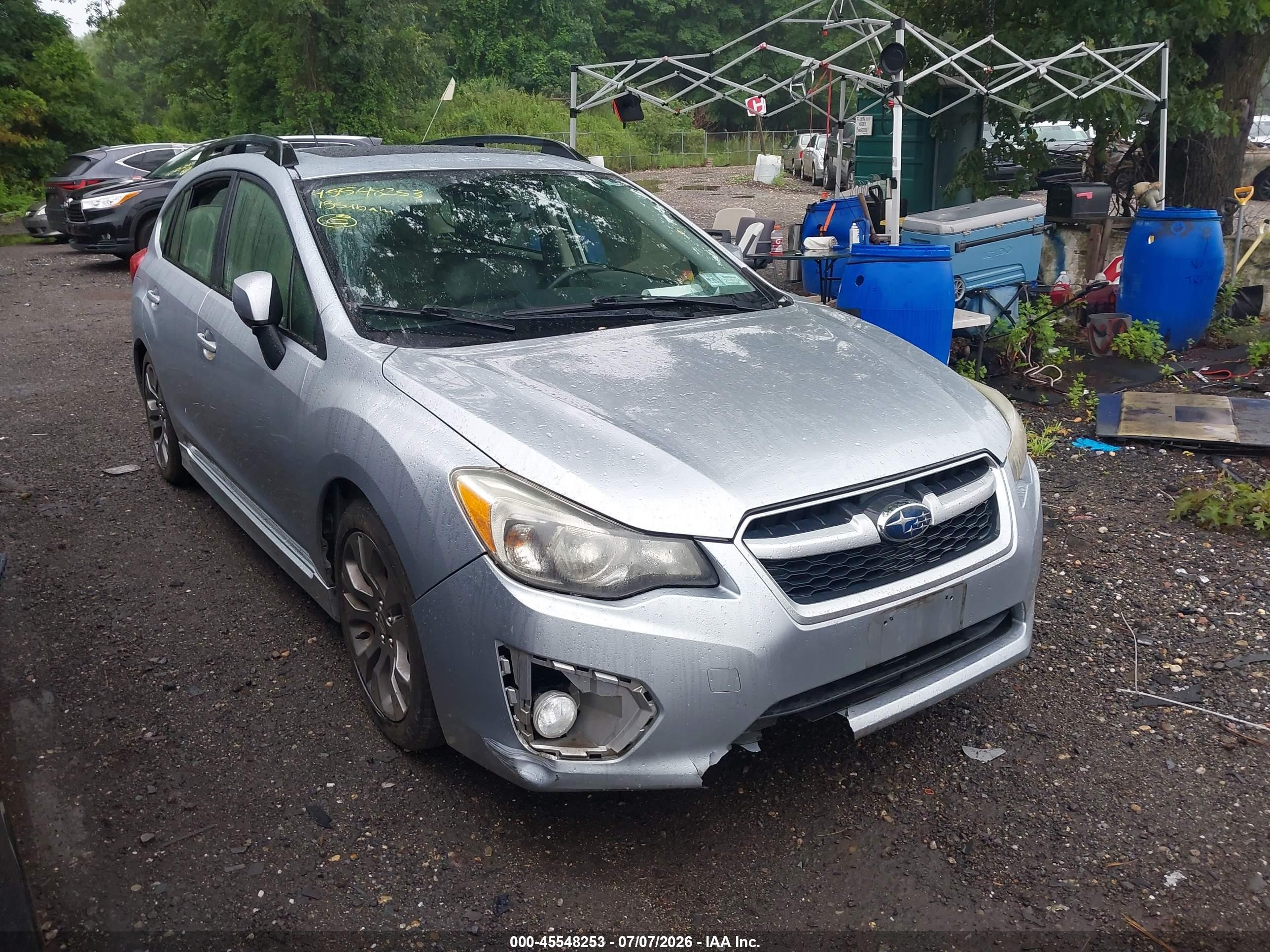 2013 Subaru Impreza 2.0i Sport Limited Silver vin: JF1GPAU64D2813436