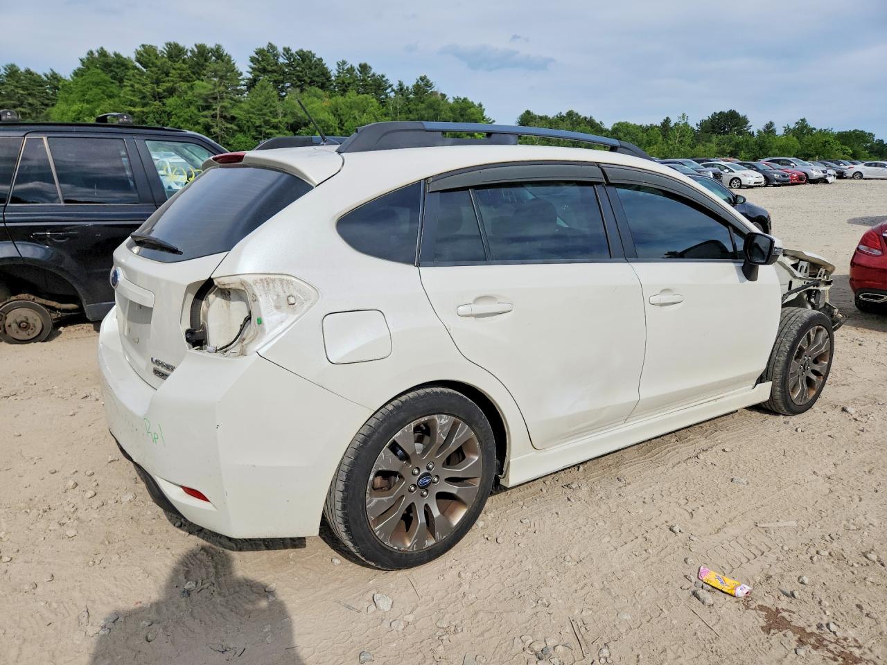 2015 Subaru Impreza Sport White vin: JF1GPAU65F8235072