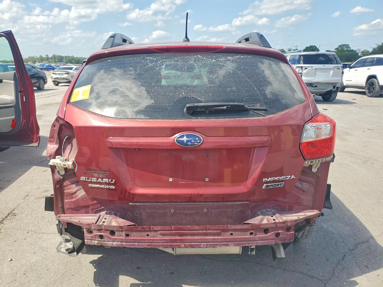 2015 Subaru Impreza Sport Темно-бордовый vin: JF1GPAU66F8290436