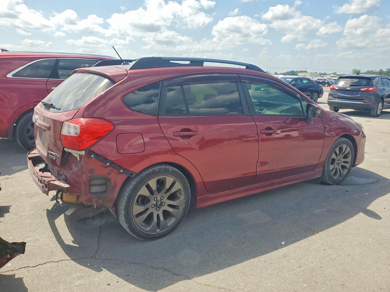 2015 Subaru Impreza Sport Темно-бордовый vin: JF1GPAU66F8290436