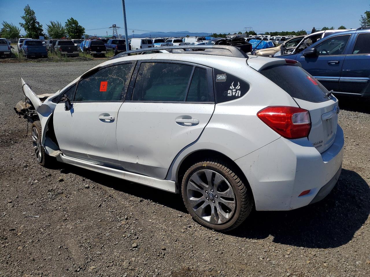 2015 Subaru Impreza Sport White vin: JF1GPAU66F8302035