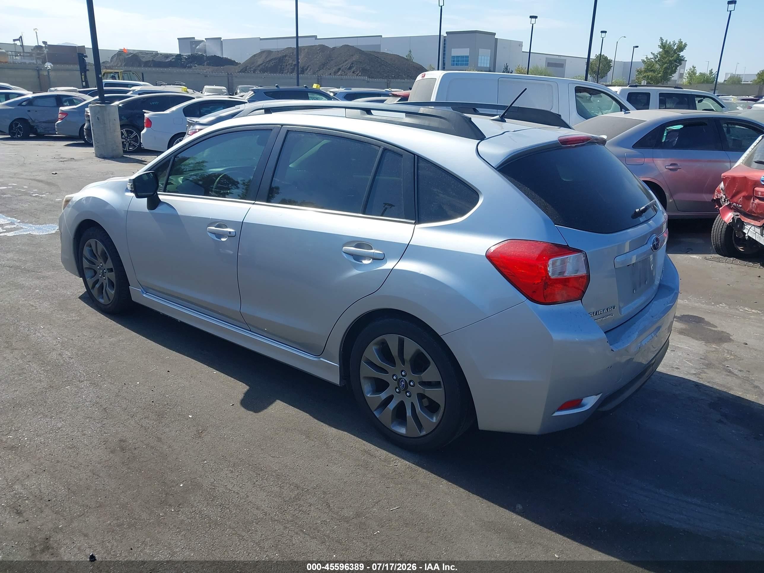 2015 Subaru Impreza 2.0i Sport Premium Серебряный vin: JF1GPAU66FH302889
