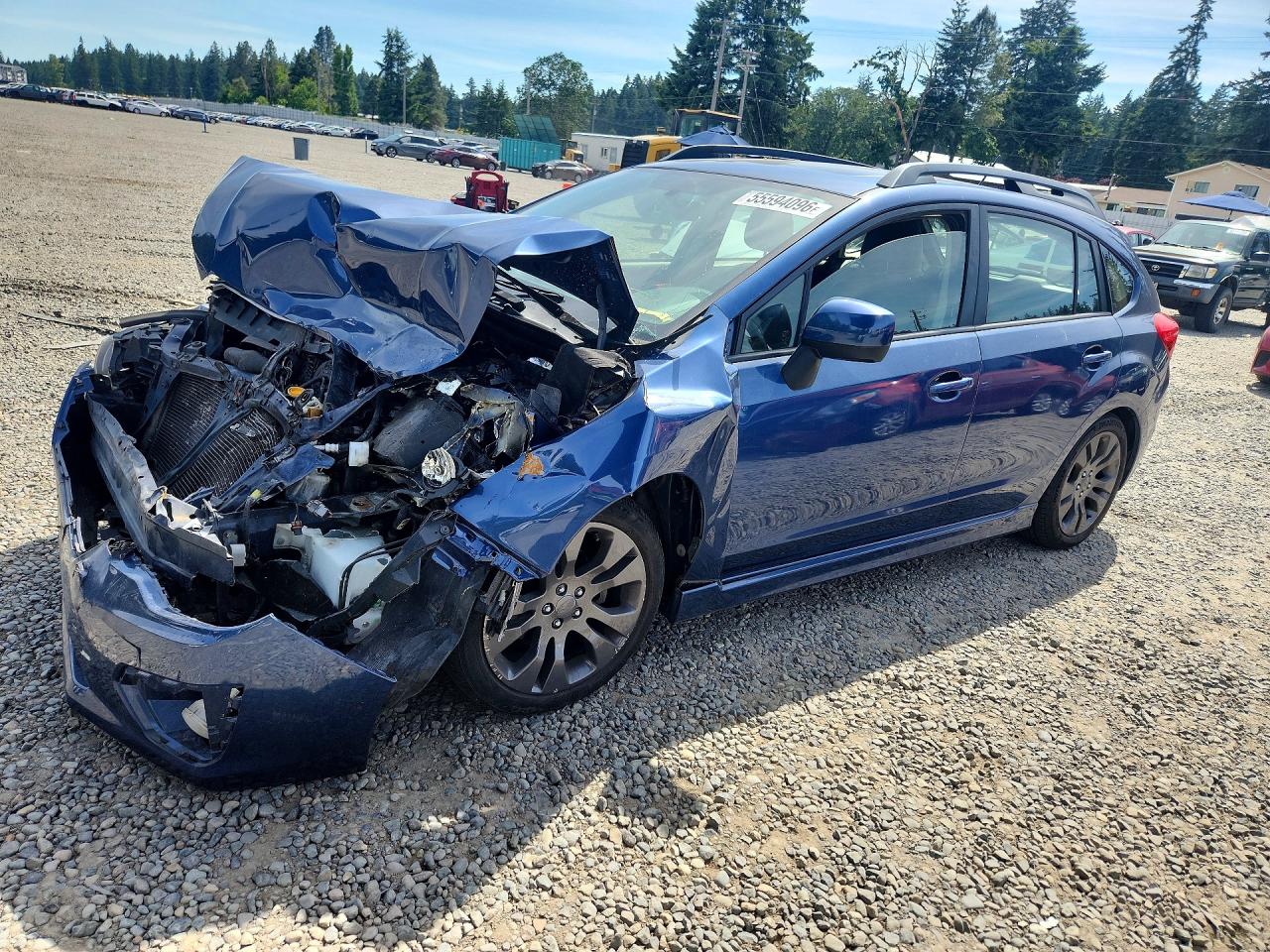 2012 Subaru Impreza Sport Limited Blue vin: JF1GPAU68CH245252