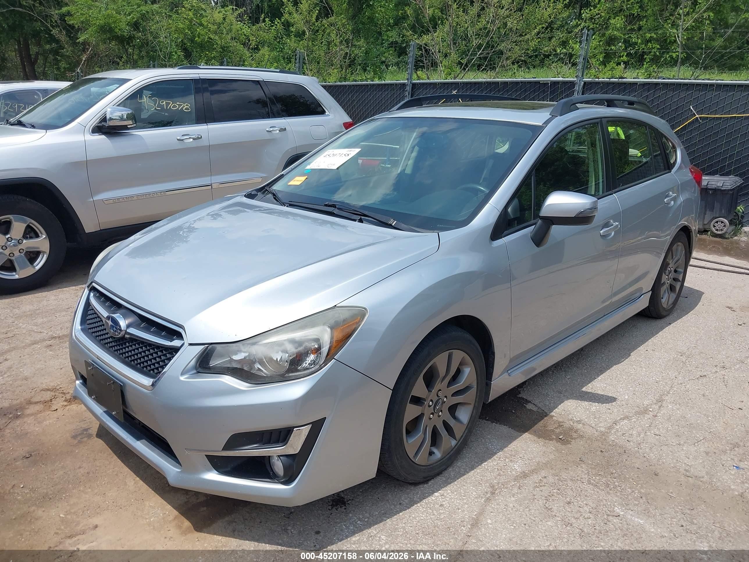 2015 Subaru Impreza 2.0i Sport Premium Silver vin: JF1GPAU68FH283147