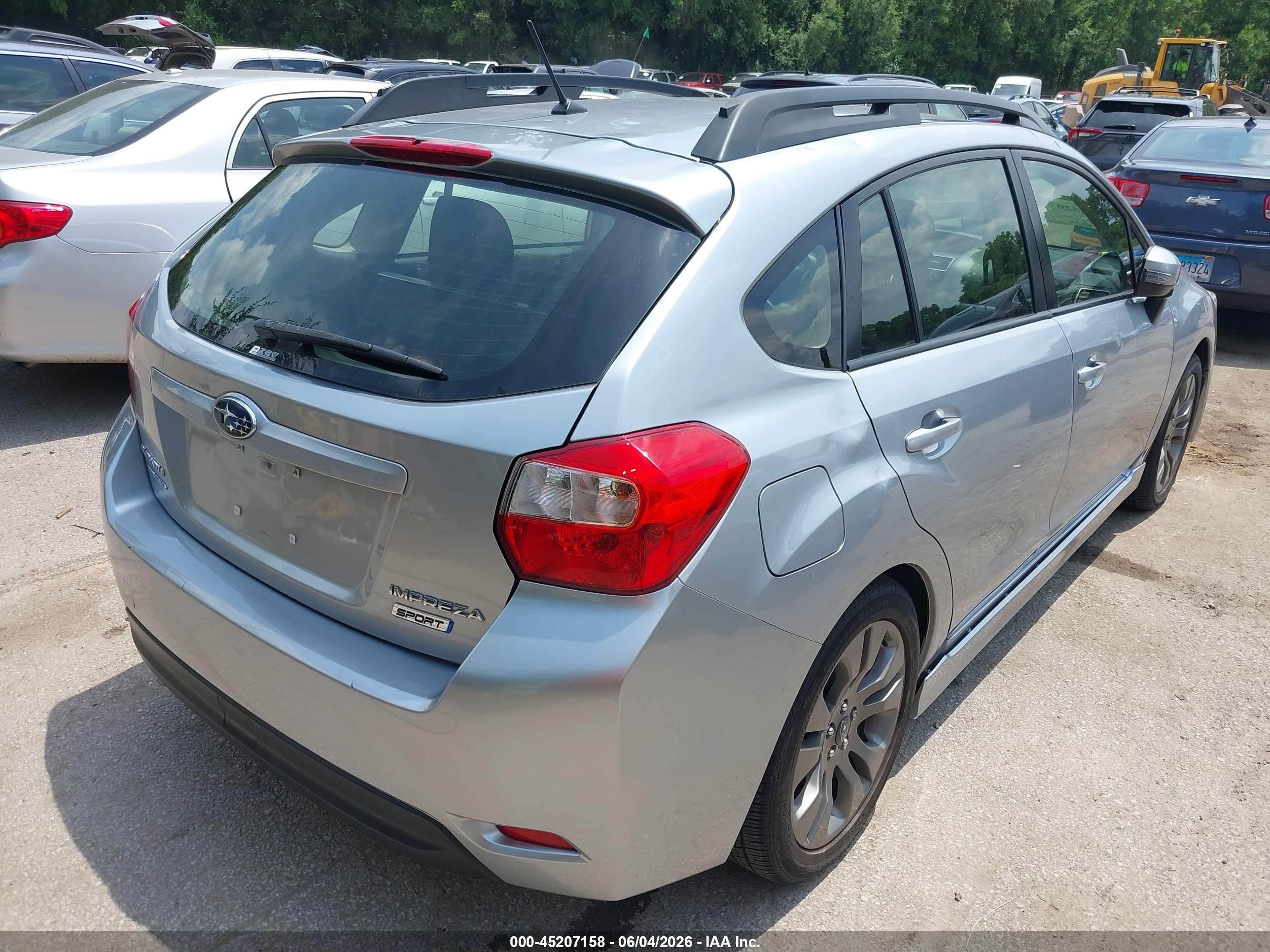 2015 Subaru Impreza 2.0i Sport Premium Silver vin: JF1GPAU68FH283147