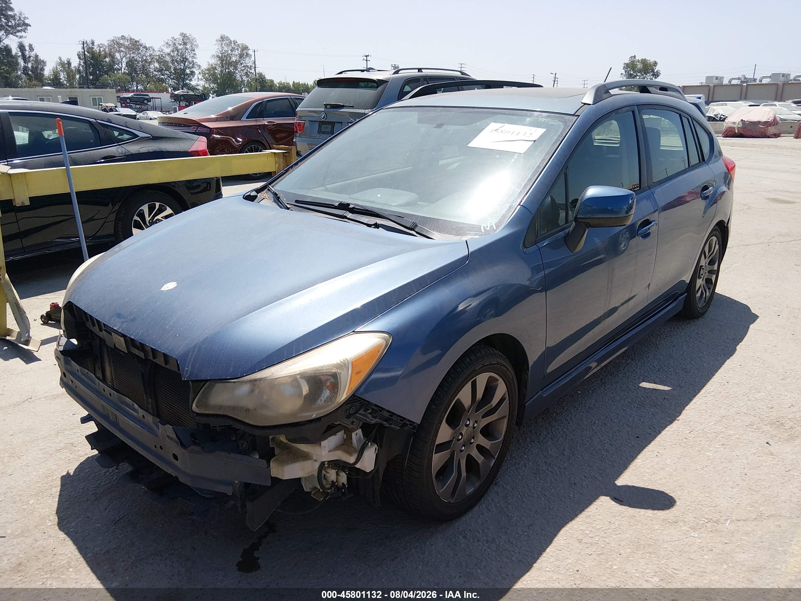 2013 Subaru Impreza 2.0i Sport Limited Light Blue vin: JF1GPAU69DH200838