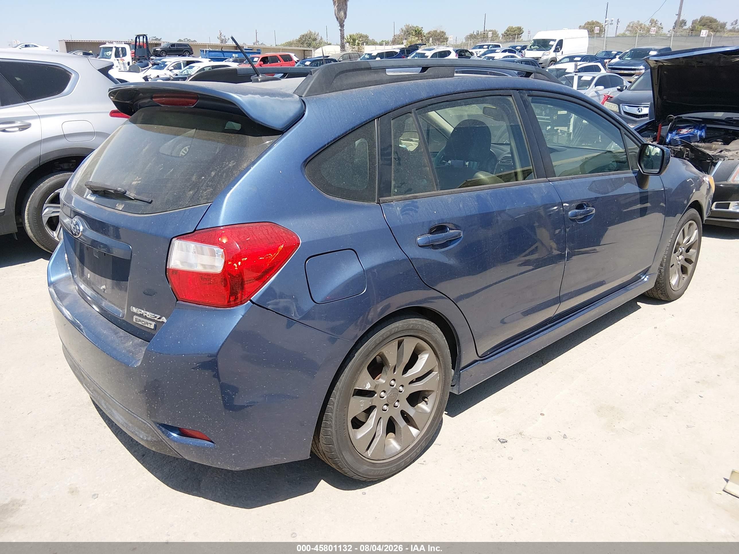 2013 Subaru Impreza 2.0i Sport Limited Light Blue vin: JF1GPAU69DH200838