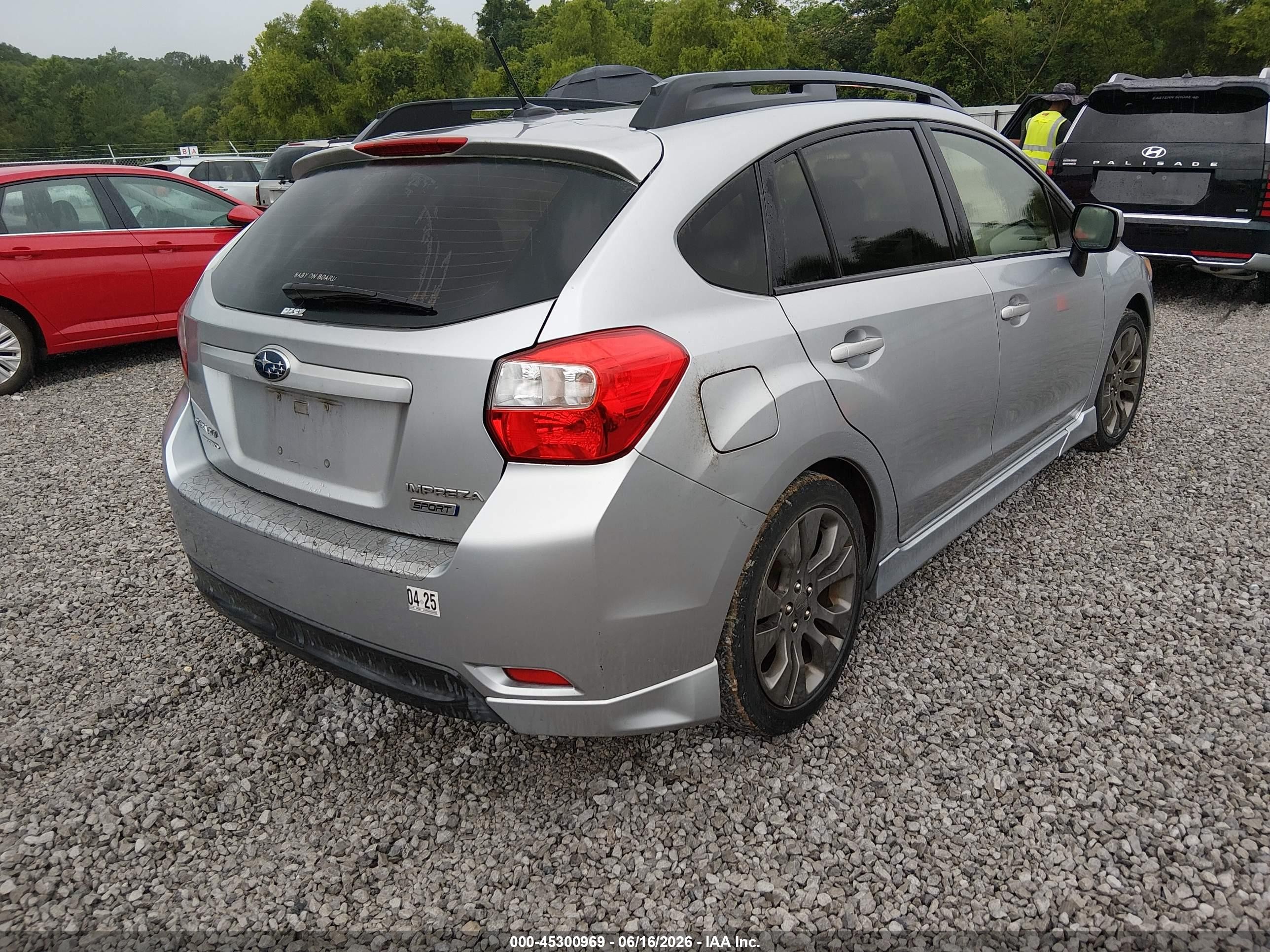 2012 Subaru Impreza 2.0i Sport Limited Silver vin: JF1GPAU6XCH242868