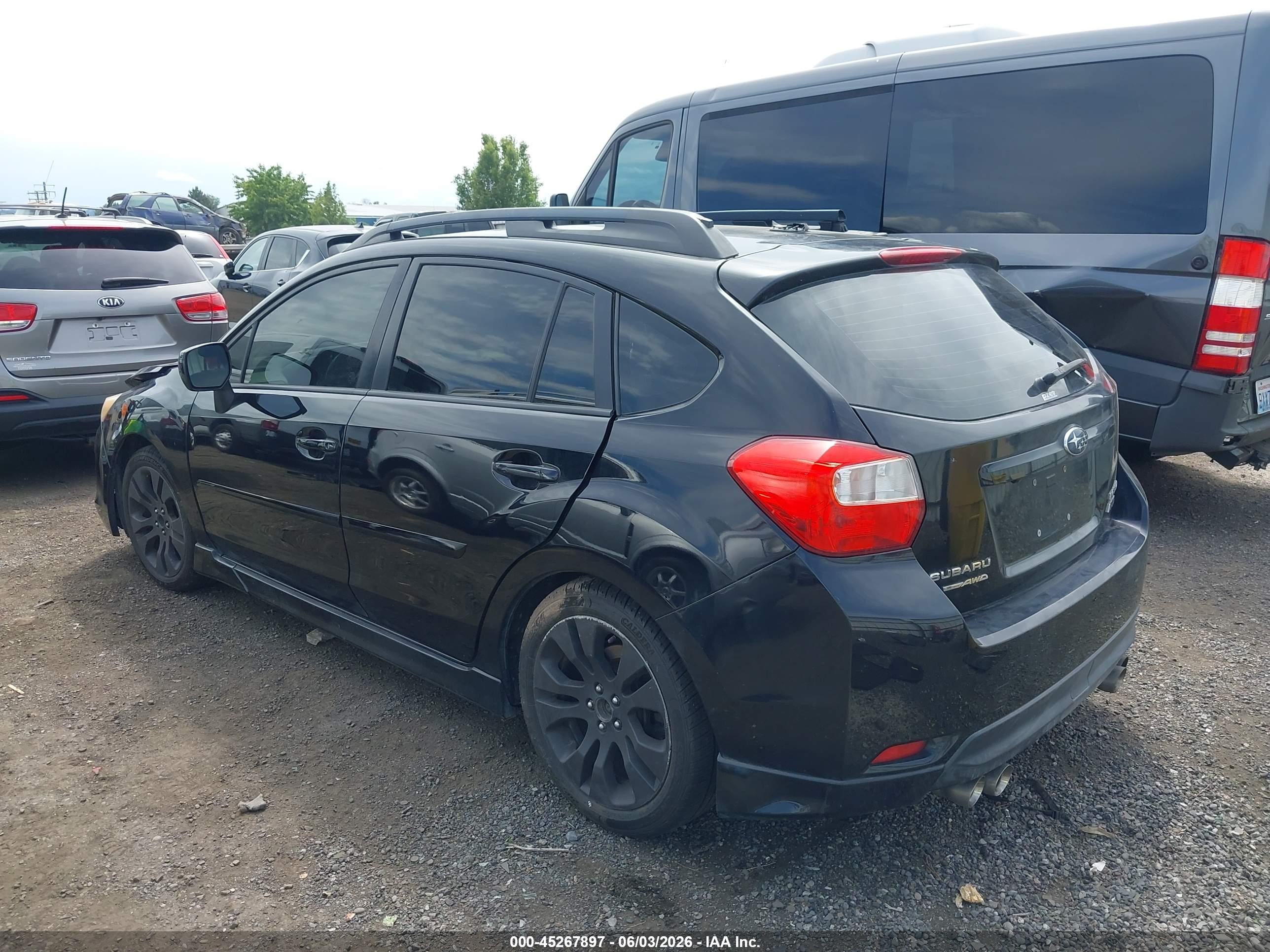 2014 Subaru Impreza 2.0i Sport Limited Черный vin: JF1GPAU6XE8268616
