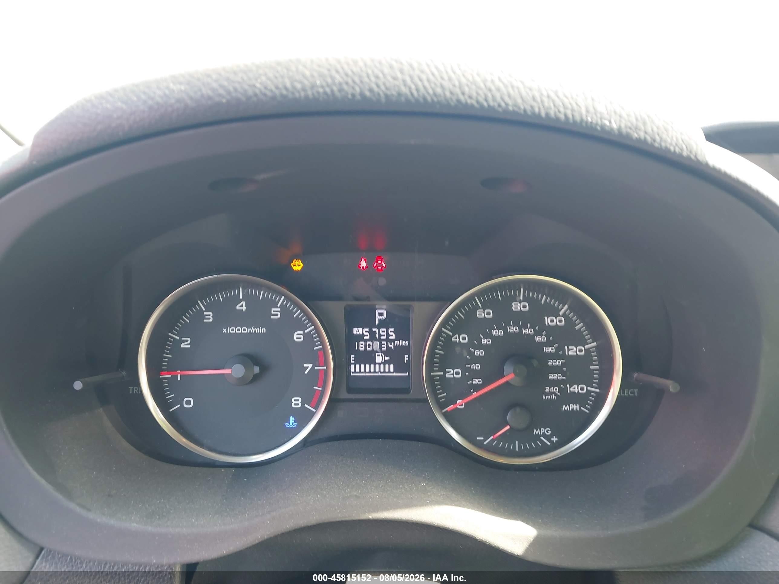 2015 Subaru Impreza 2.0i Sport Premium Burgundy vin: JF1GPAU6XF8252868