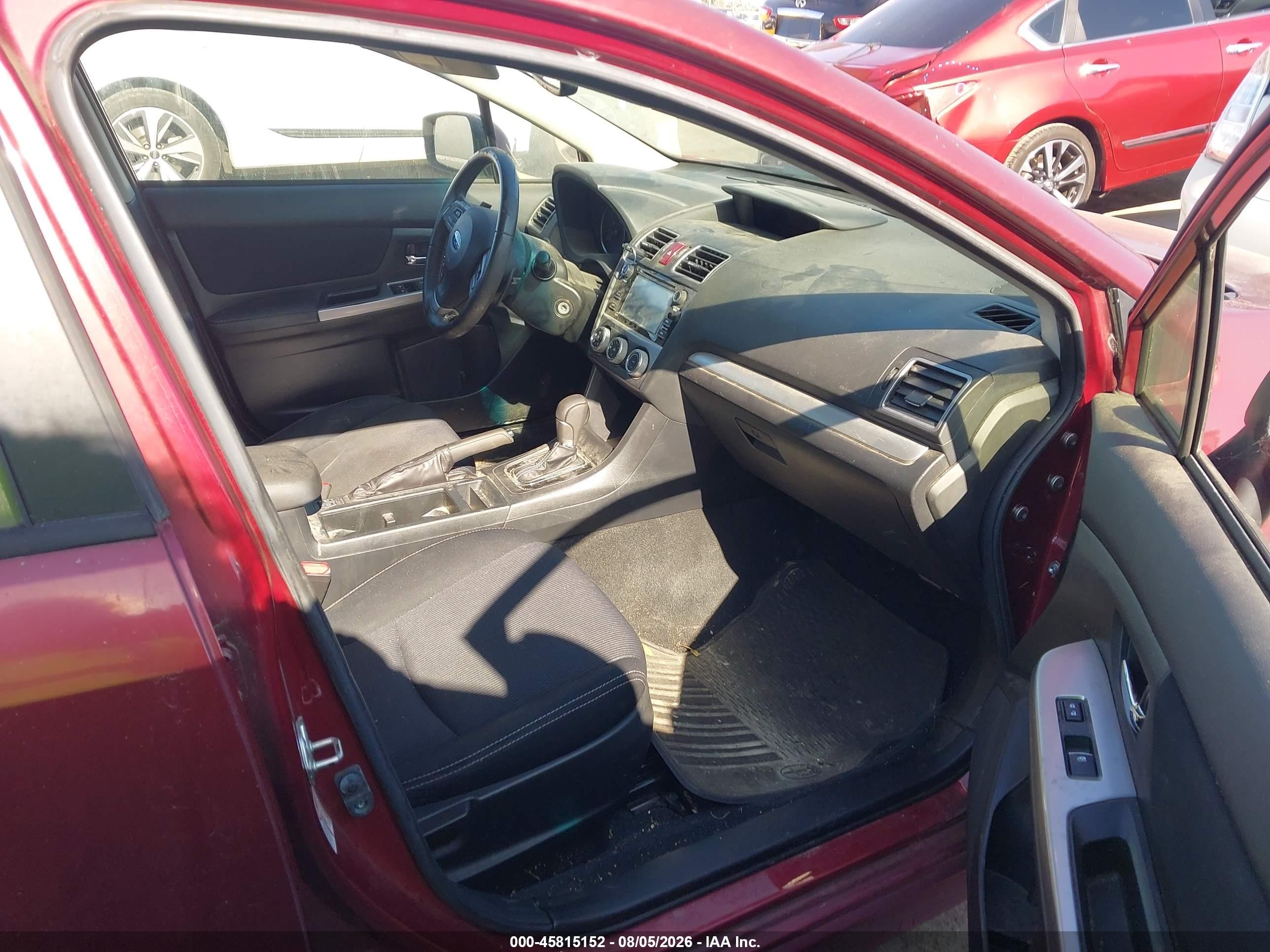 2015 Subaru Impreza 2.0i Sport Premium Burgundy vin: JF1GPAU6XF8252868