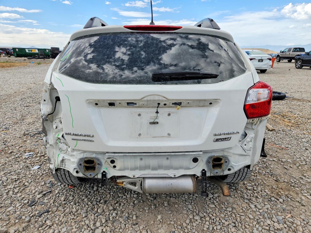 2015 Subaru Impreza Sport White vin: JF1GPAU6XFH326936