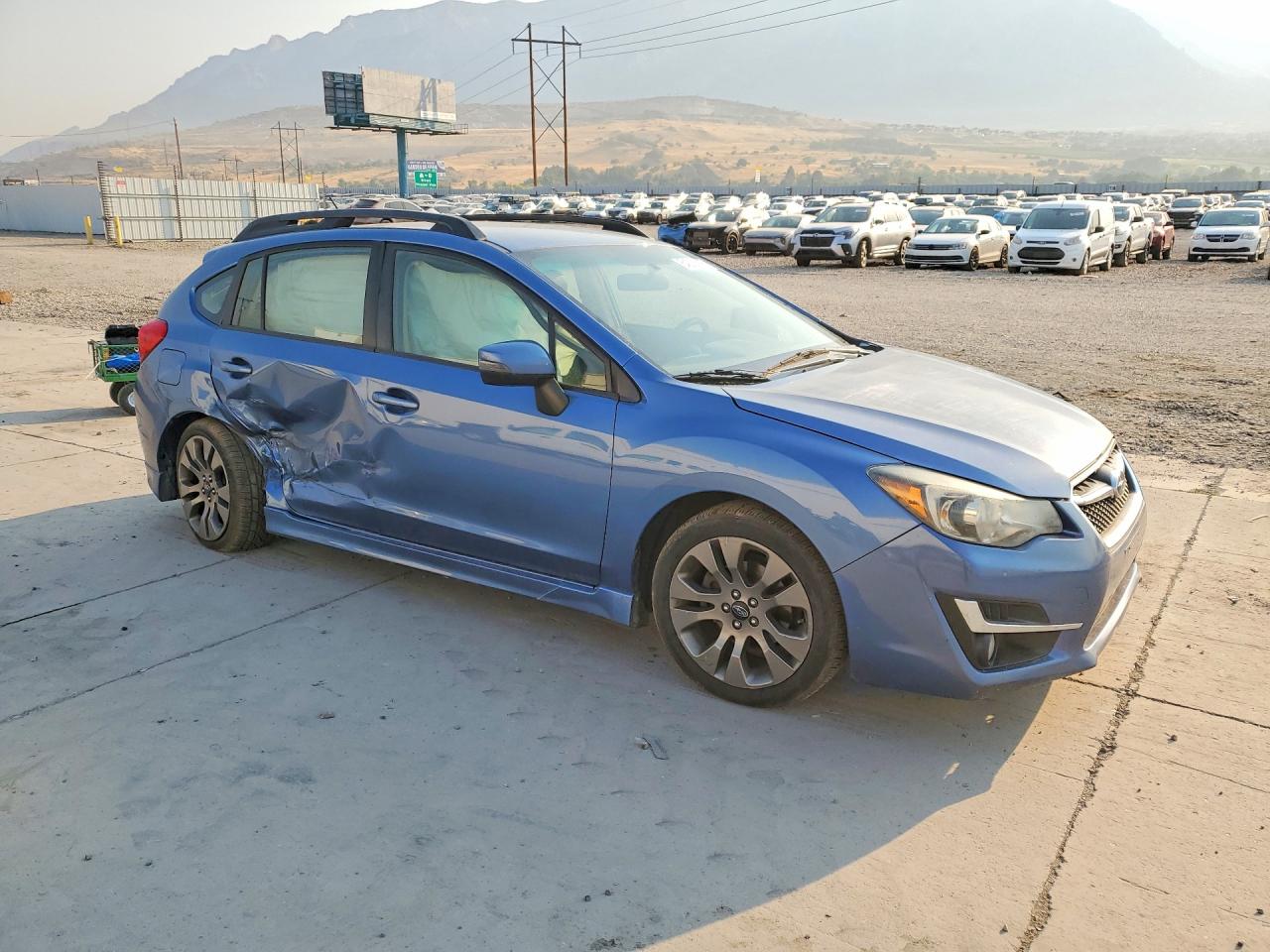 2015 Subaru Impreza Sport Limited Синий vin: JF1GPAV65F8236303