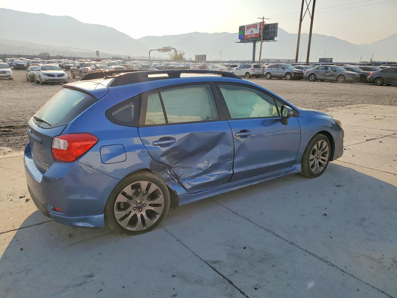 2015 Subaru Impreza Sport Limited Синий vin: JF1GPAV65F8236303
