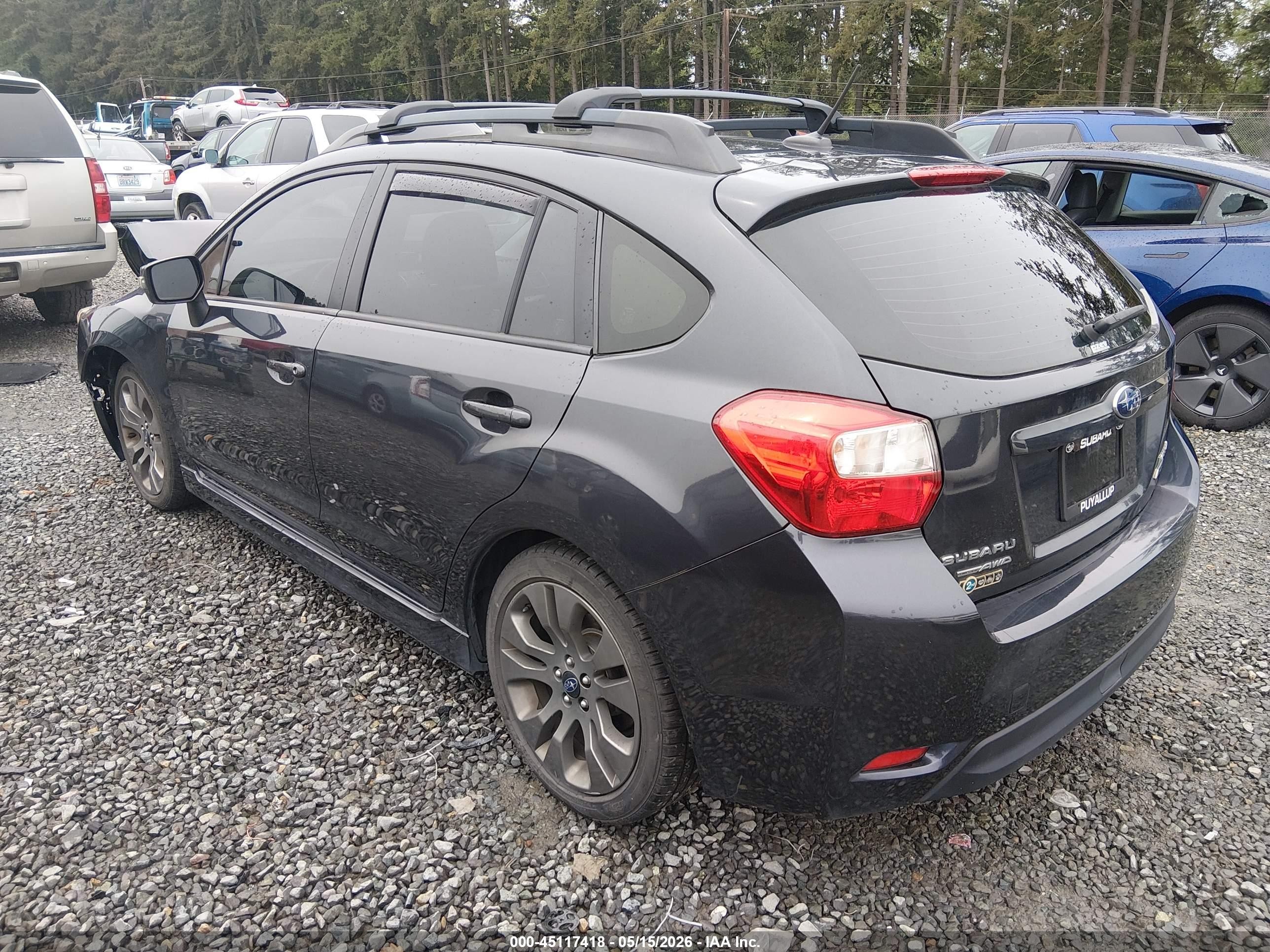 2015 Subaru Impreza 2.0i Sport Limited Gray vin: JF1GPAV66F8298230