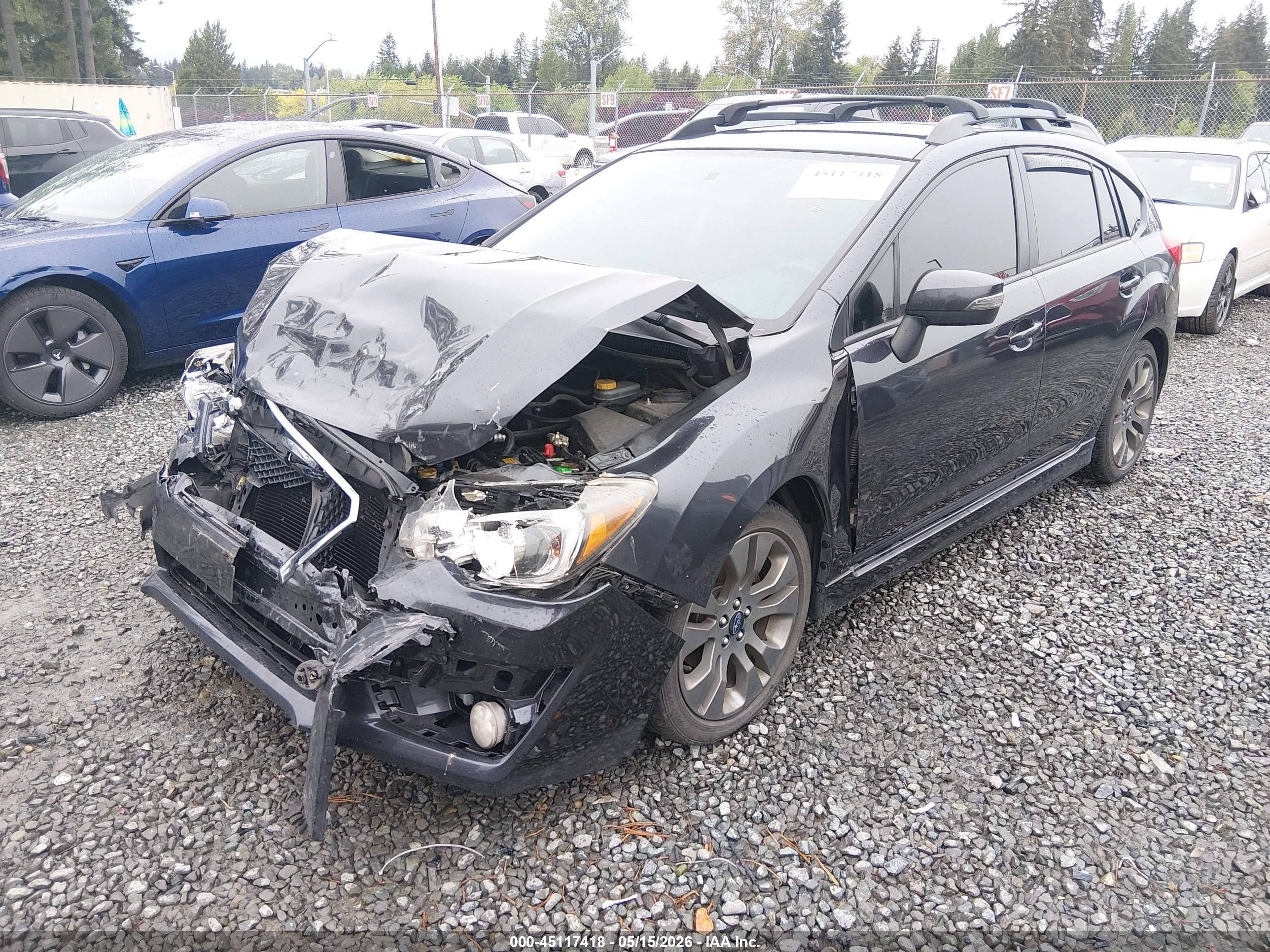 2015 Subaru Impreza 2.0i Sport Limited Gray vin: JF1GPAV66F8298230