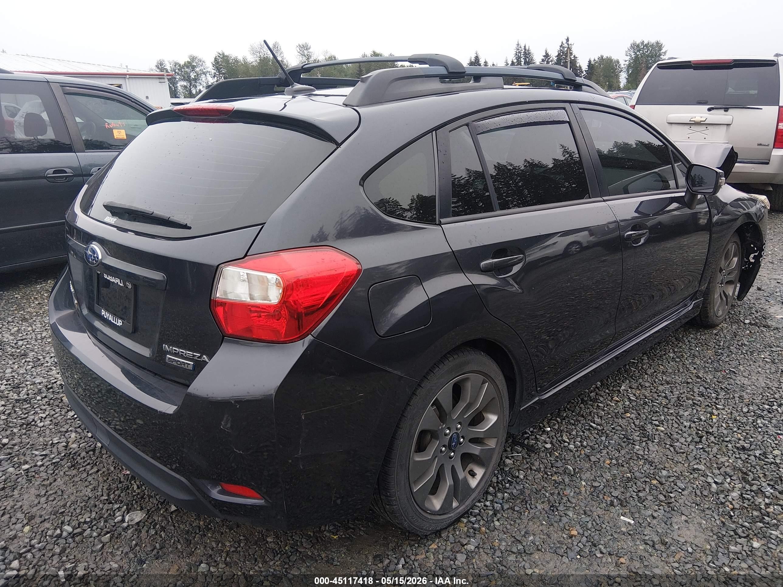 2015 Subaru Impreza 2.0i Sport Limited Gray vin: JF1GPAV66F8298230