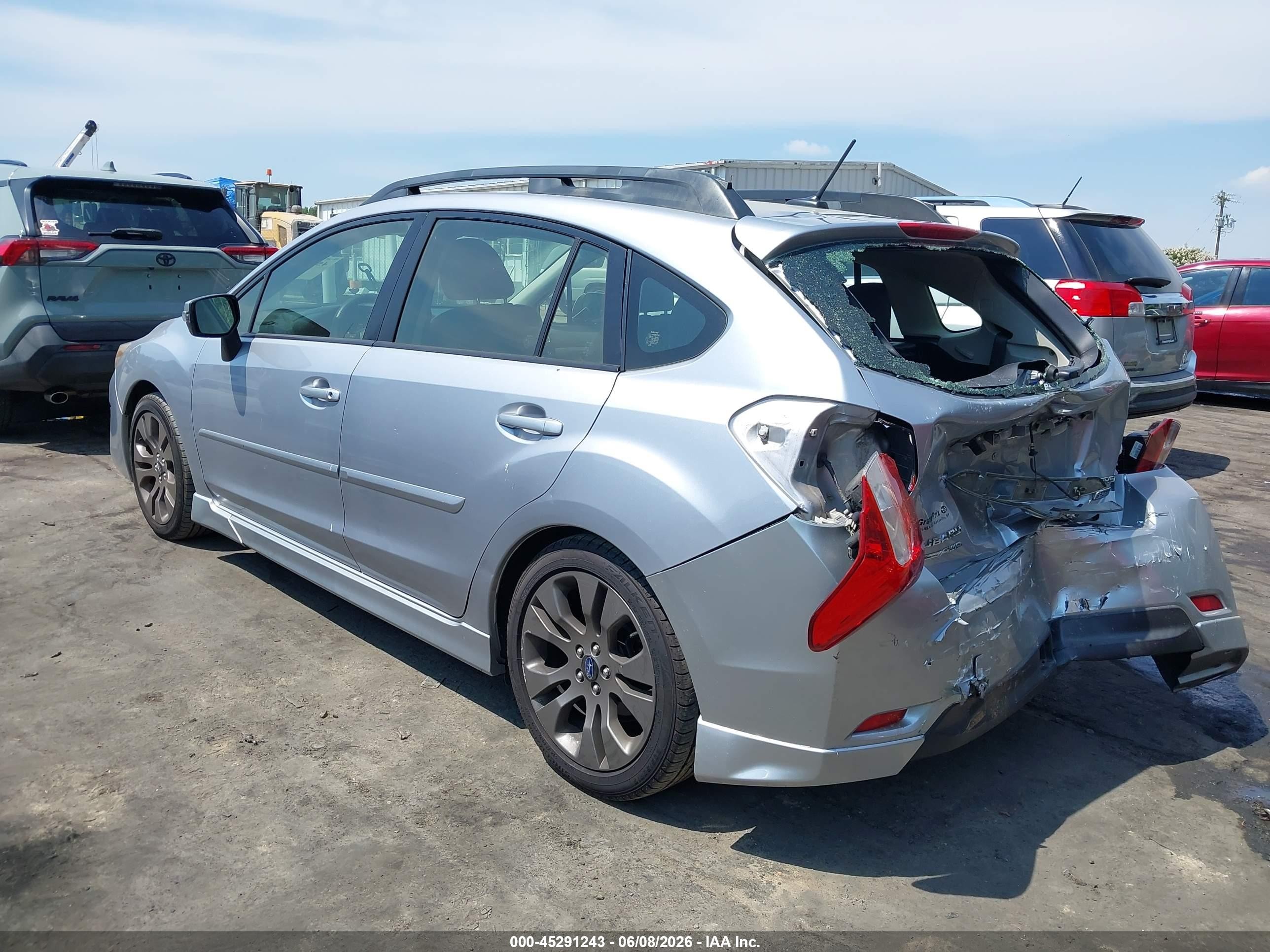 2015 Subaru Impreza 2.0i Sport Limited Silver vin: JF1GPAW60F8232660