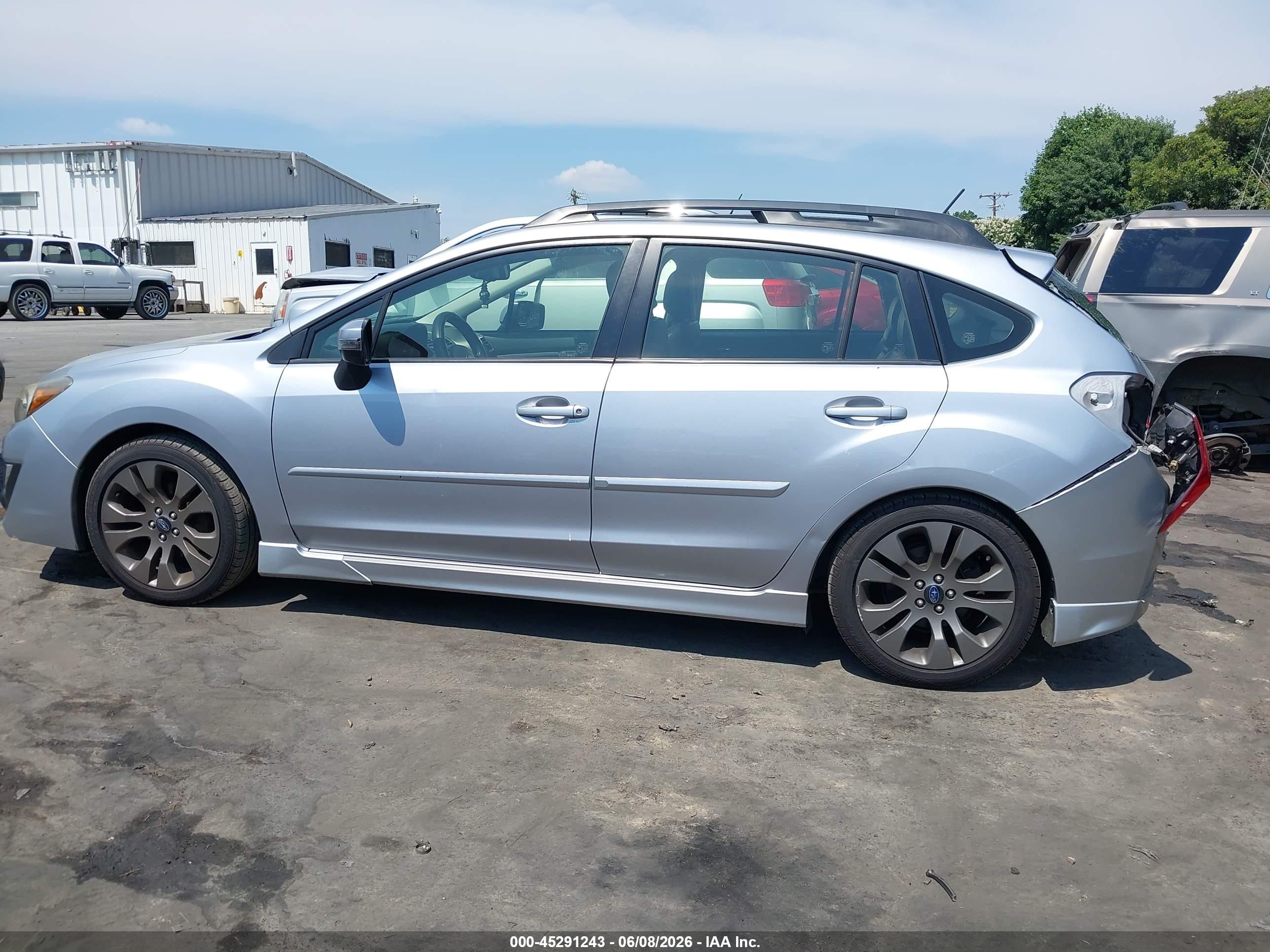 2015 Subaru Impreza 2.0i Sport Limited Silver vin: JF1GPAW60F8232660