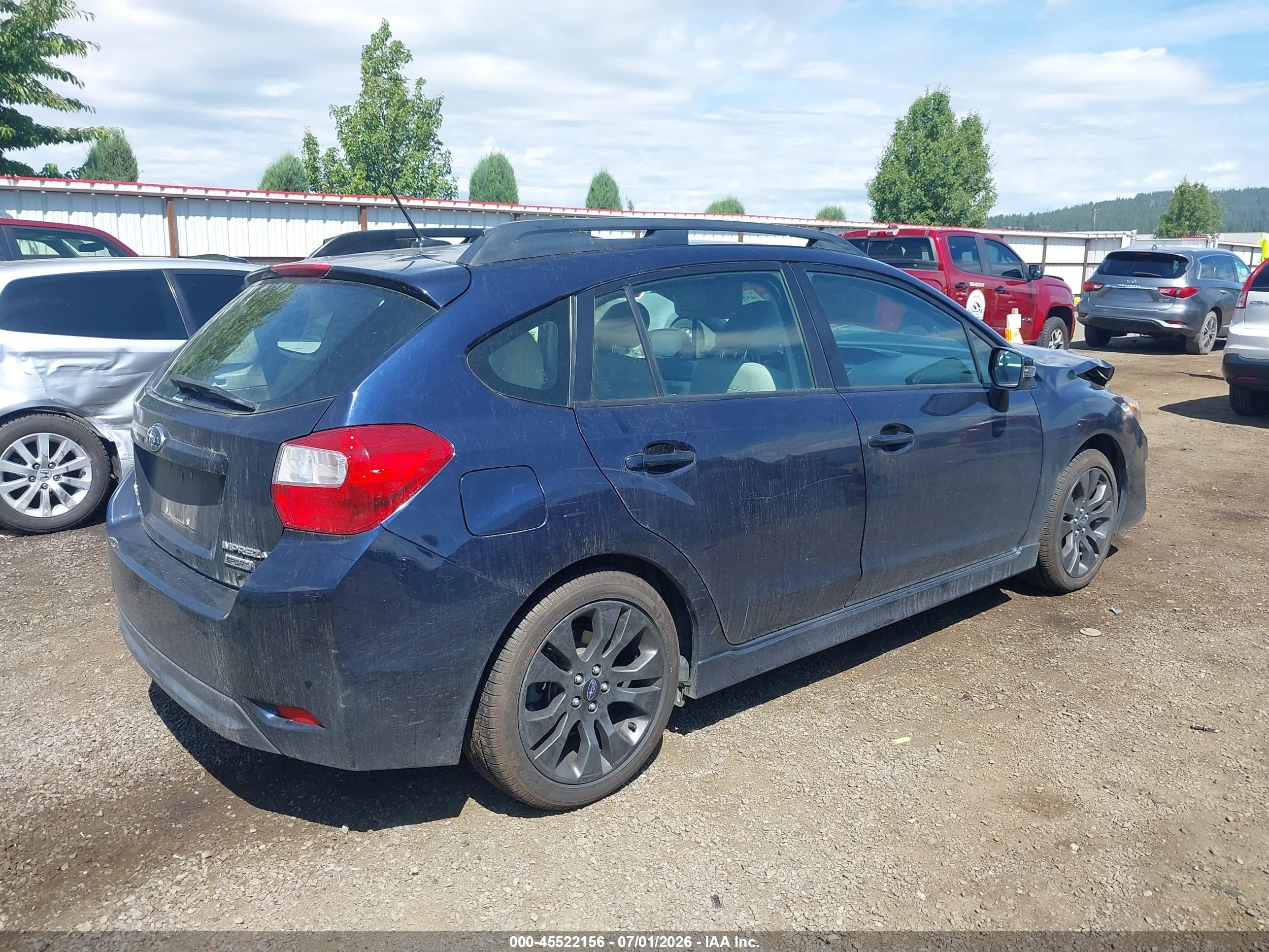 2015 Subaru Impreza 2.0i Sport Limited Dark Blue vin: JF1GPAW61FH205211