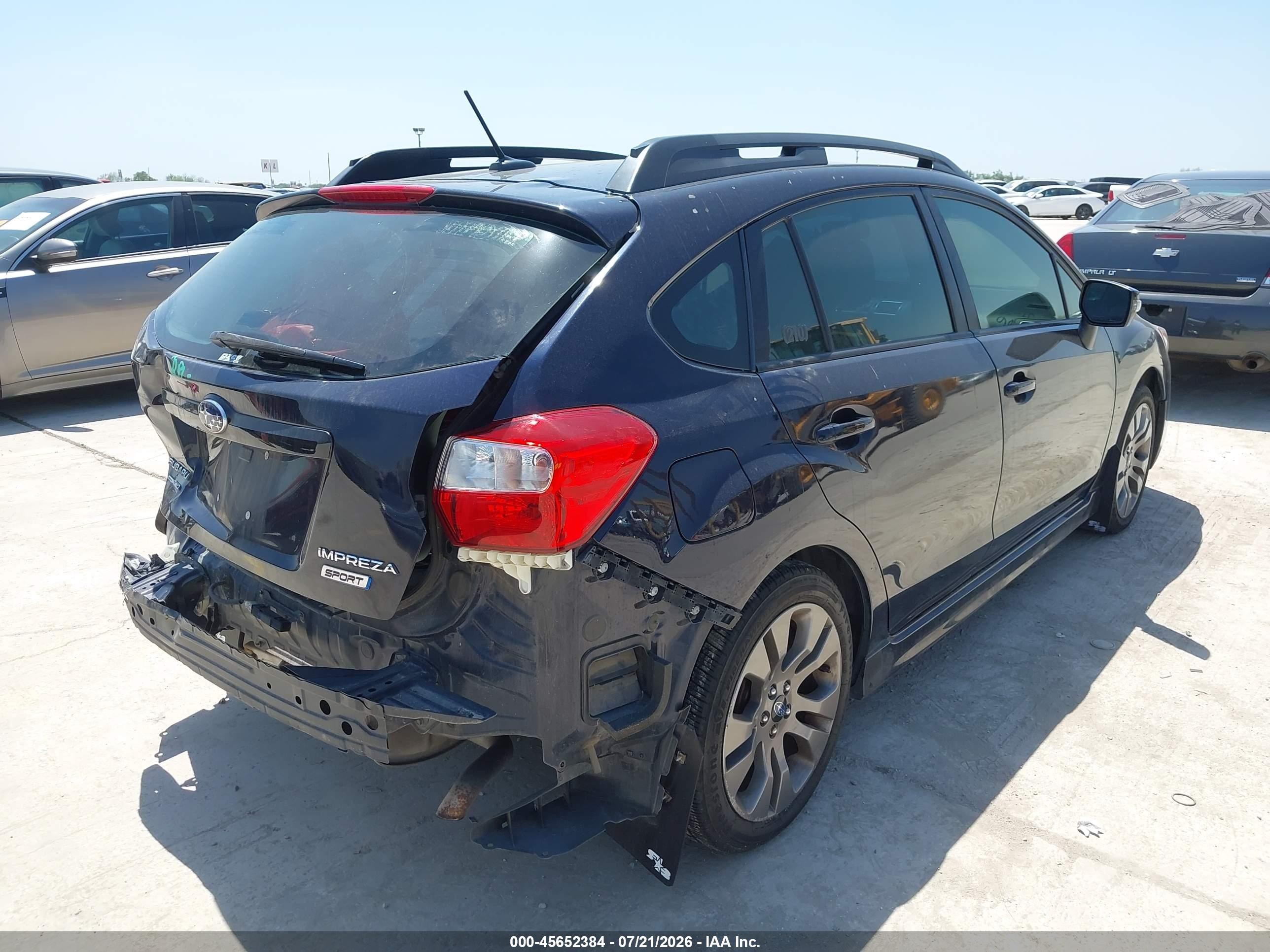 2015 Subaru Impreza 2.0i Sport Limited Dark Blue vin: JF1GPAW66FH290353